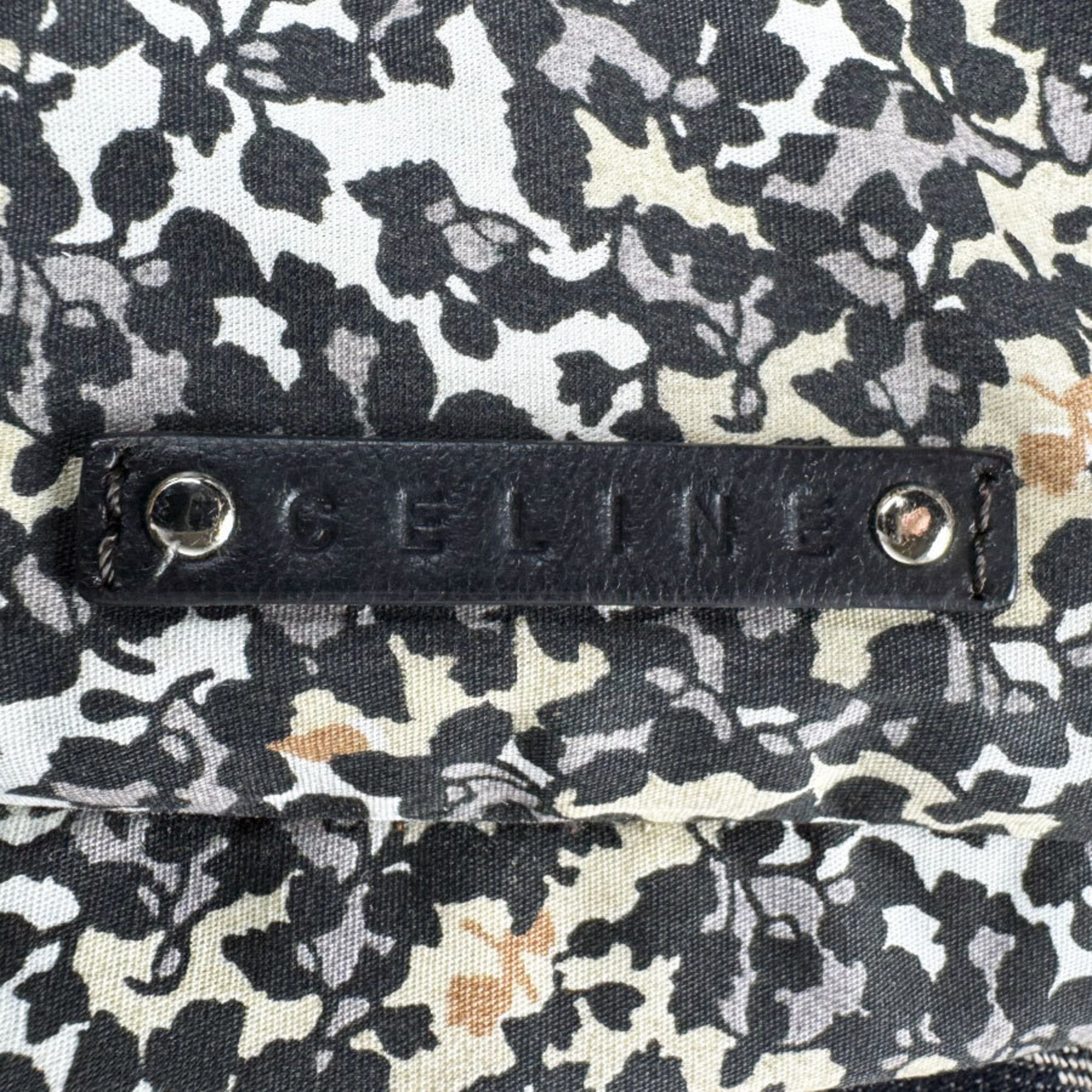 Celine Black Denim Leather Handbag (Pre-Owned)
