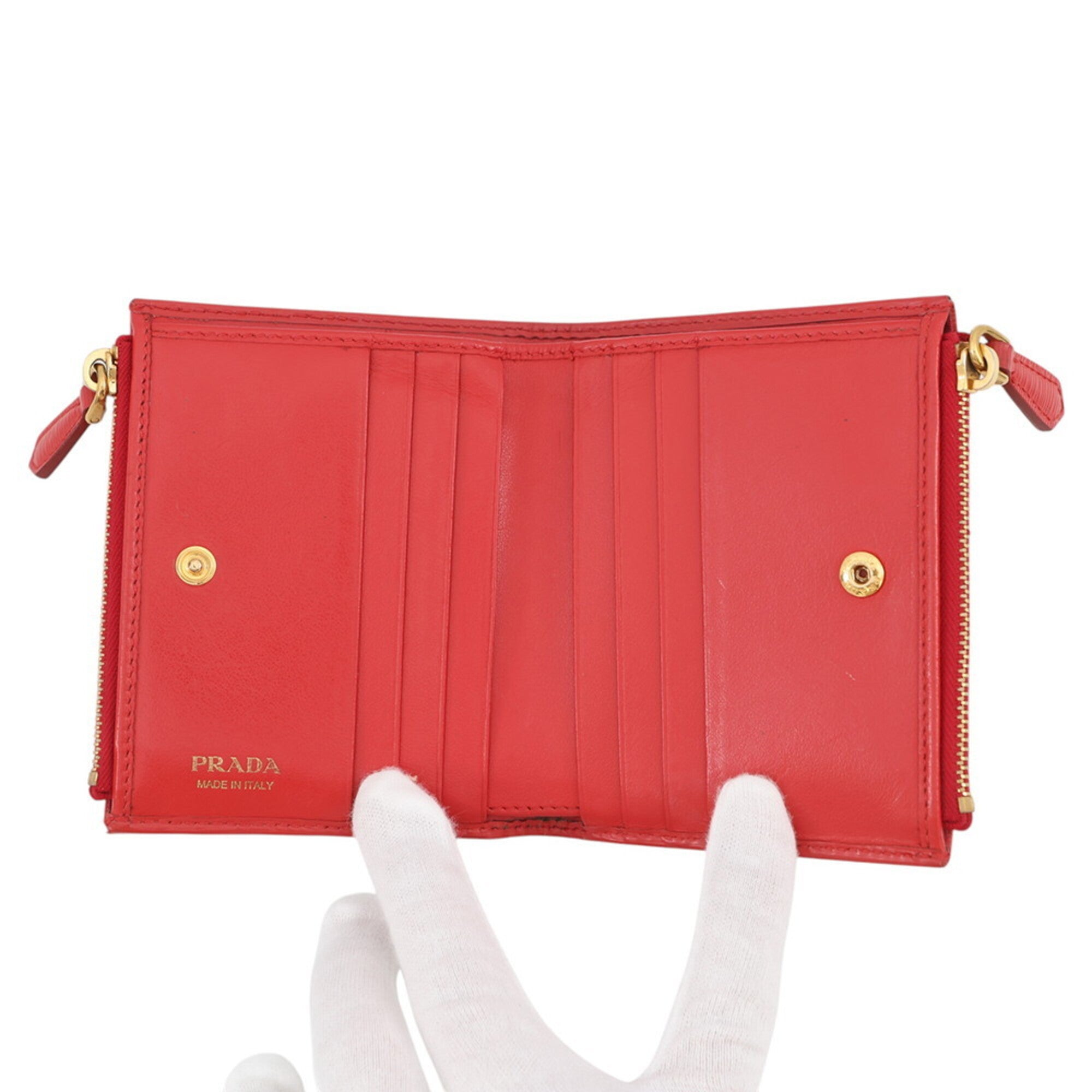 Prada Leather Wallet (Bi-Fold) (Pre-Owned)