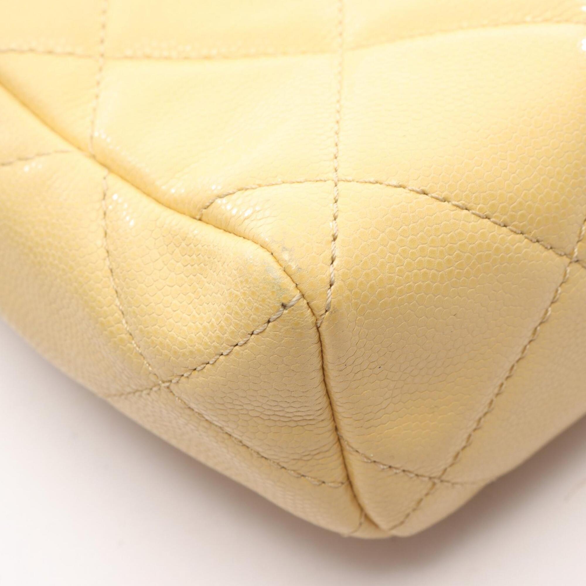 Chanel Yellow Leather Shoulder Bag (Pre-Owned)