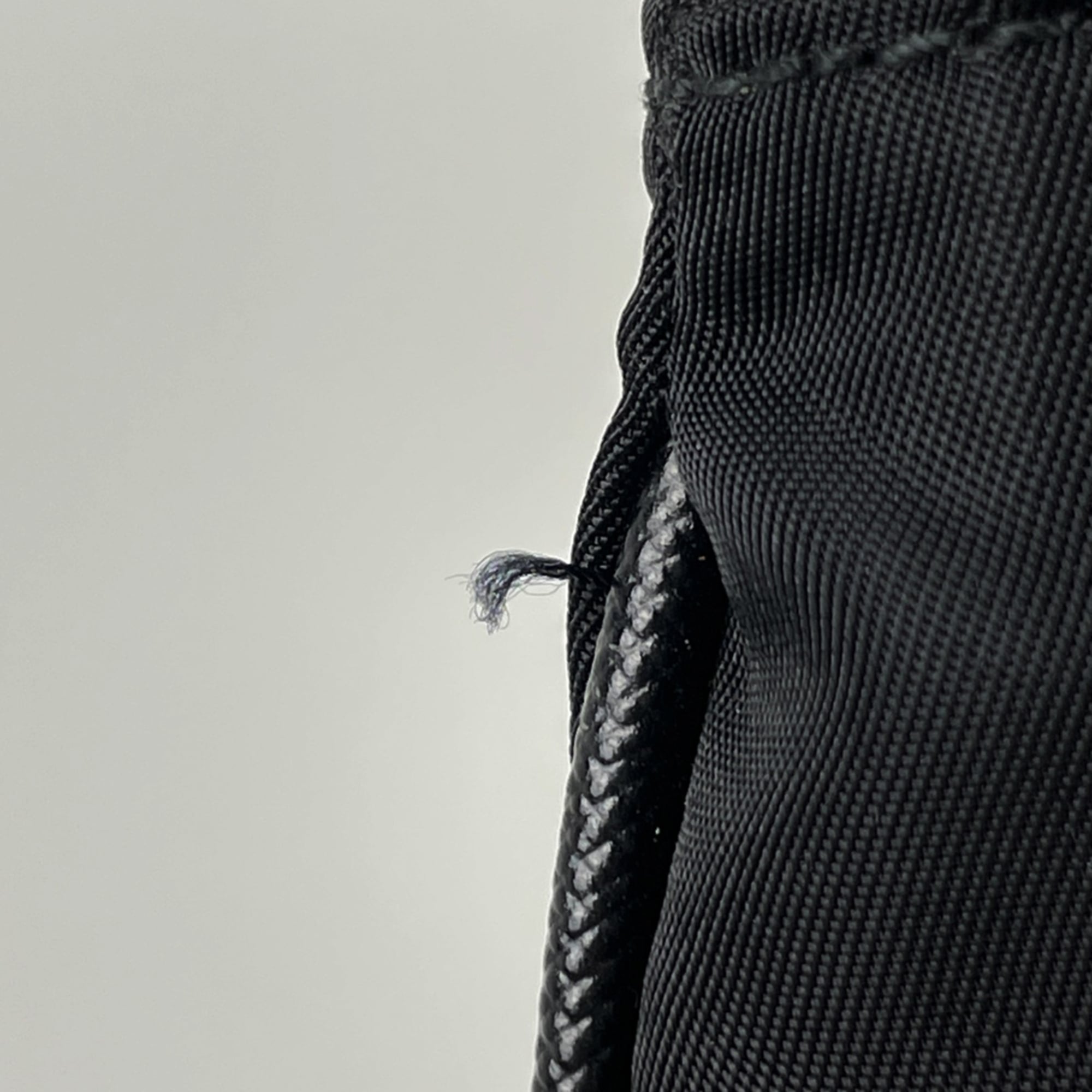 Prada Black Nylon Leather Shoulder Bag (Pre-Owned)