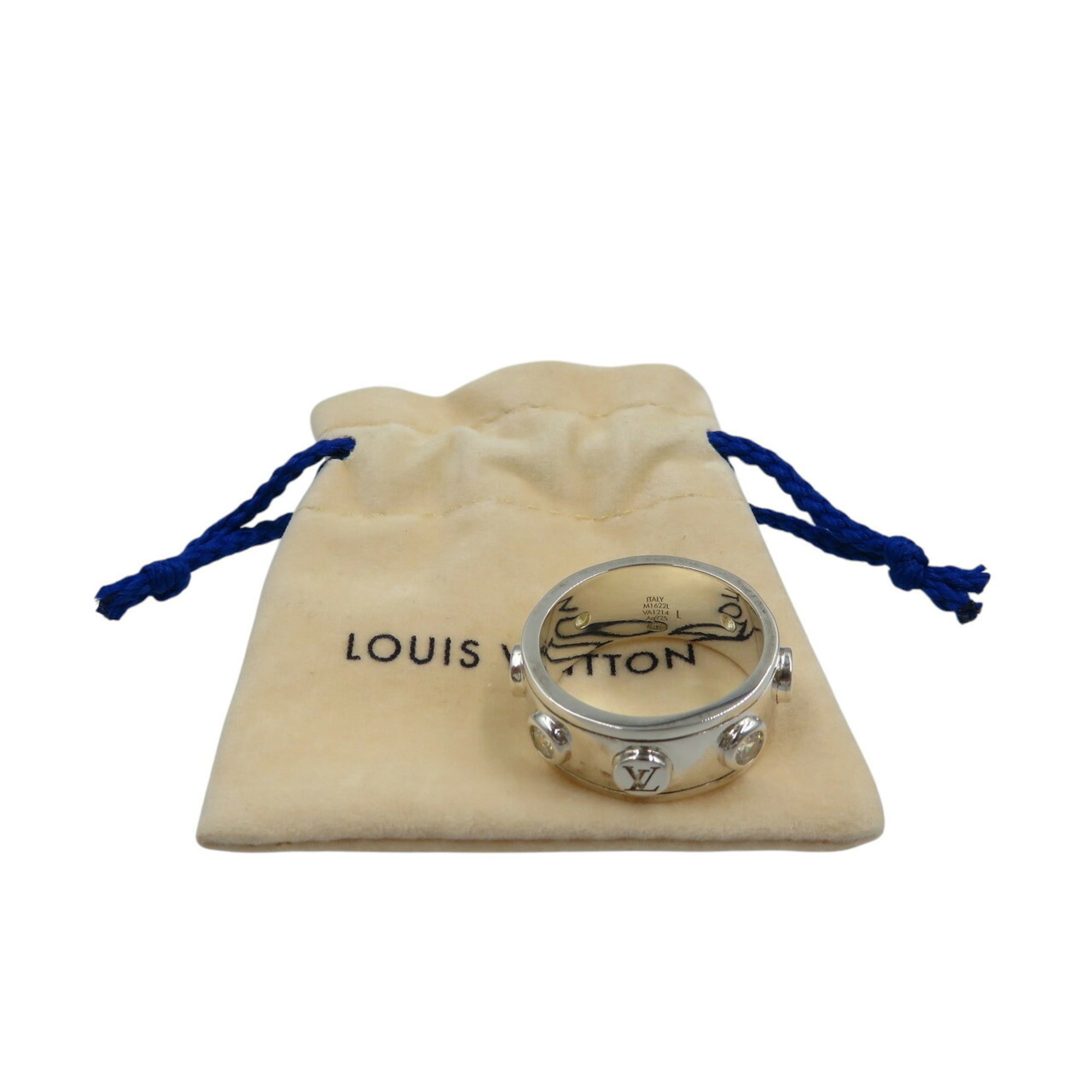 Louis Vuitton Silver Silver 925 Band Ring (Pre-Owned)