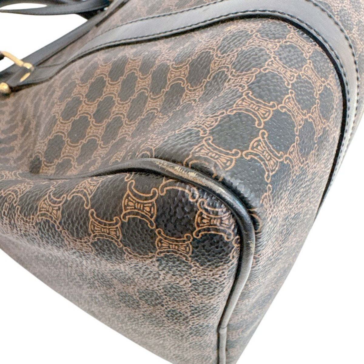 Celine Brown Leather Boston Bag (Pre-Owned)