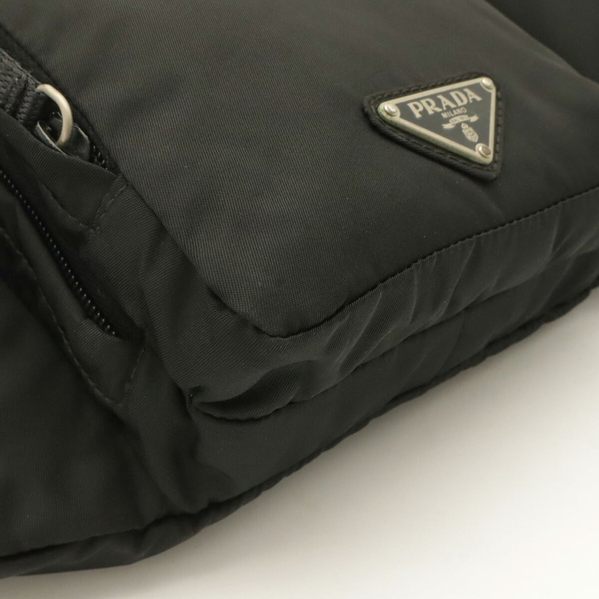 Prada Black Nylon Pouch Sling Bag (Pre-Owned)