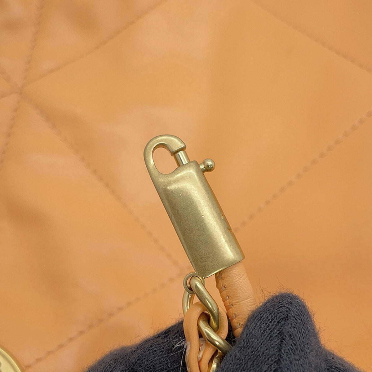 Chanel Orange Leather Handbag (Pre-Owned)