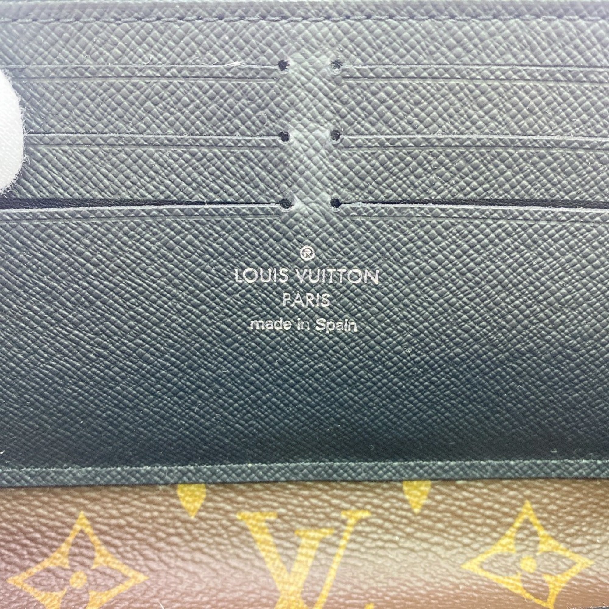Louis Vuitton Brown Monogram Canvas Leather Long Wallet (Bi-Fold) (Pre-Owned)
