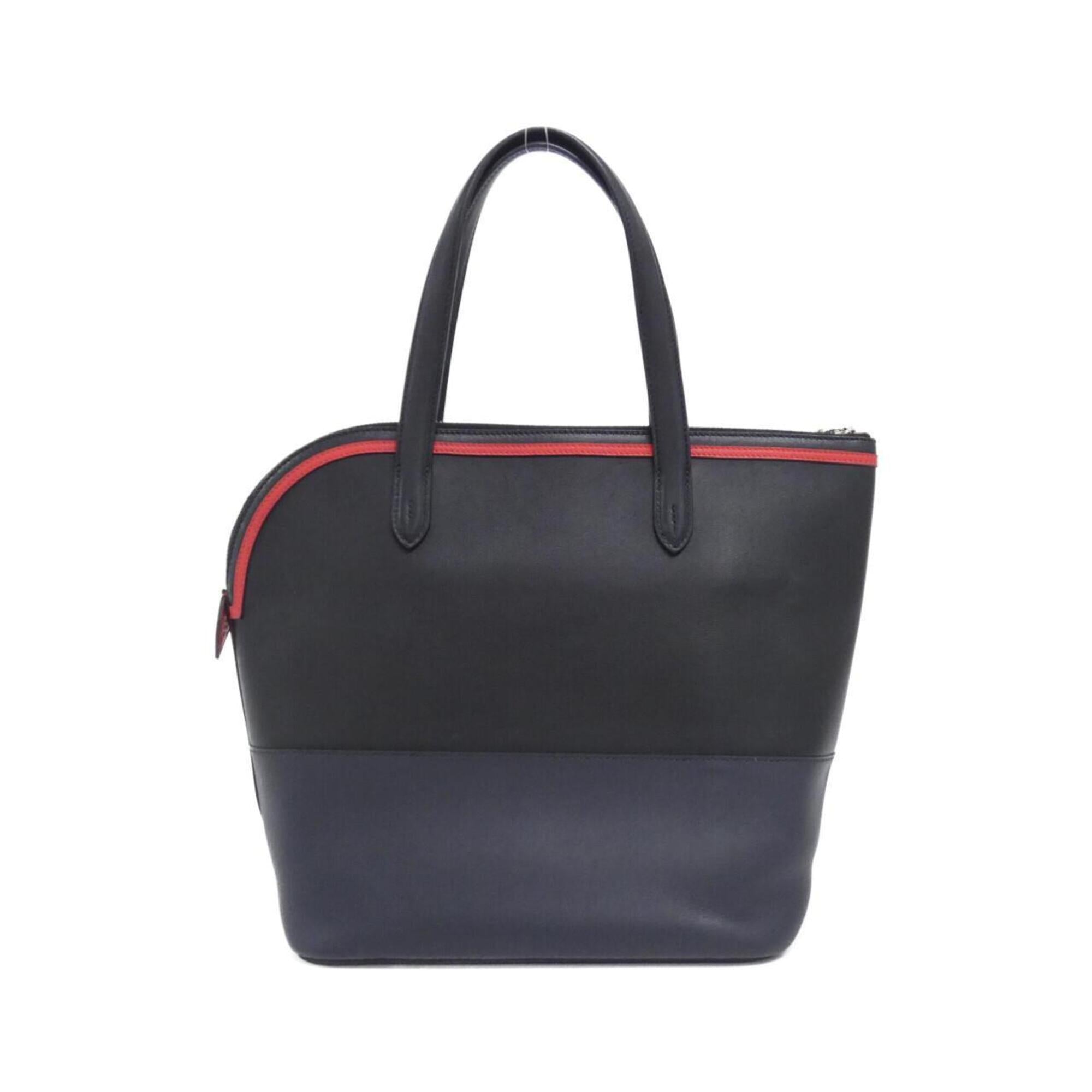 Hermes Black Blue Indigo Evergrain Leather Swift Leather Handbag (Pre-Owned)