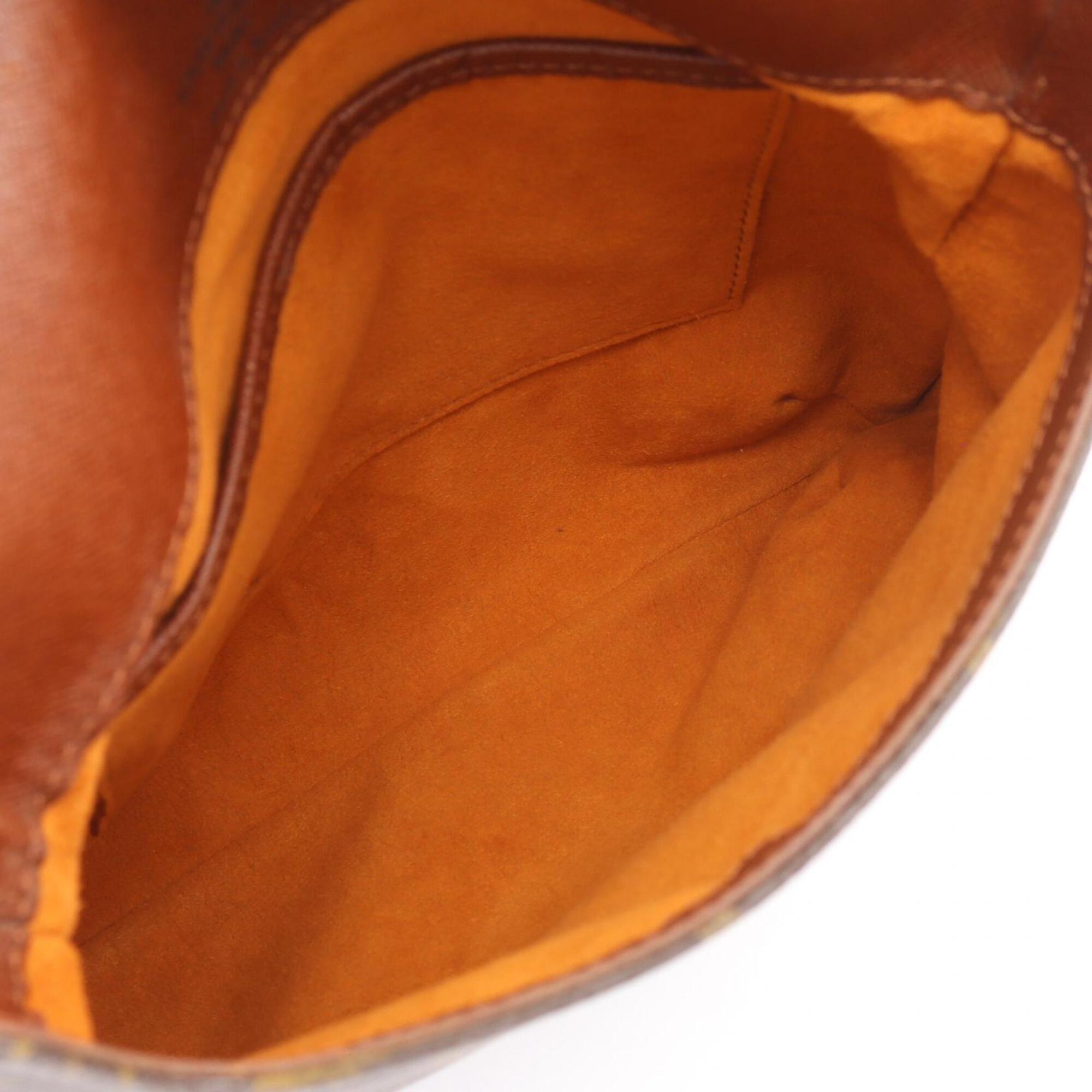 Louis Vuitton Monogram Brown Coated Canvas Leather Handbag Shoulder Bag (Pre-Owned)