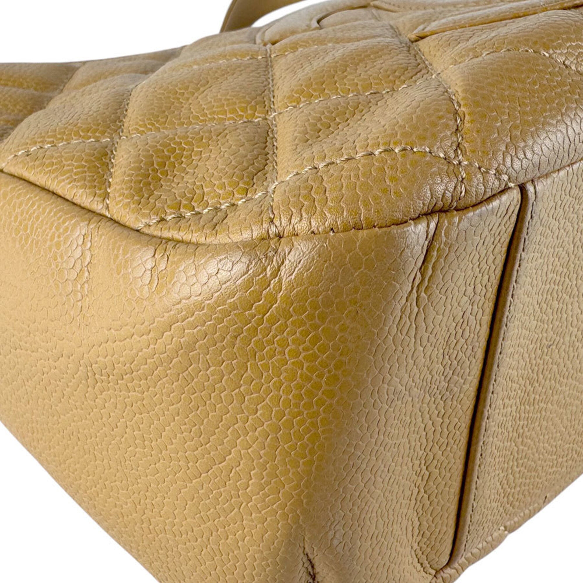 Chanel Camel Grained Calfskin Shoulder Bag (Pre-Owned)