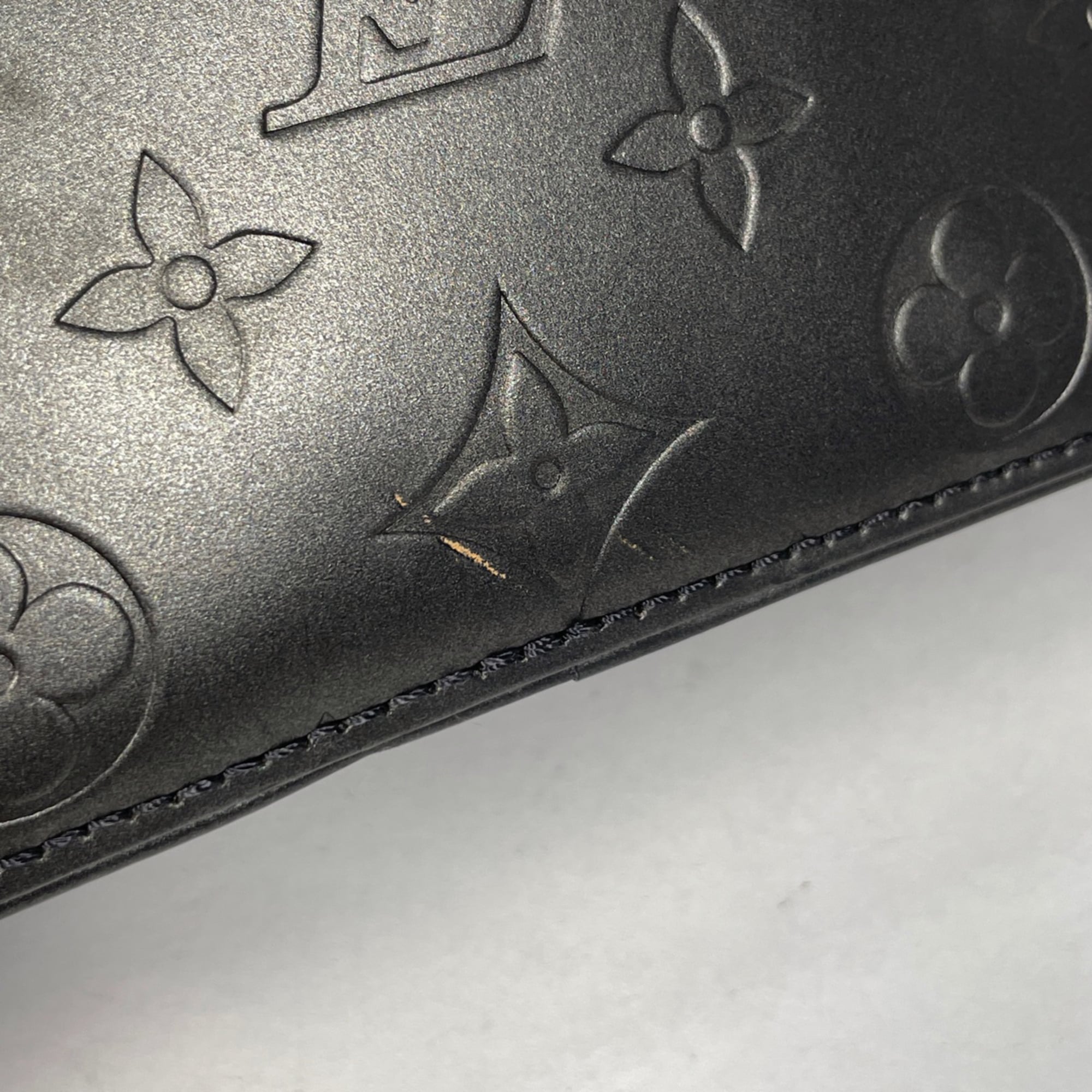 Louis Vuitton Black Noir Monogram Mat Shoulder Bag (Pre-Owned)