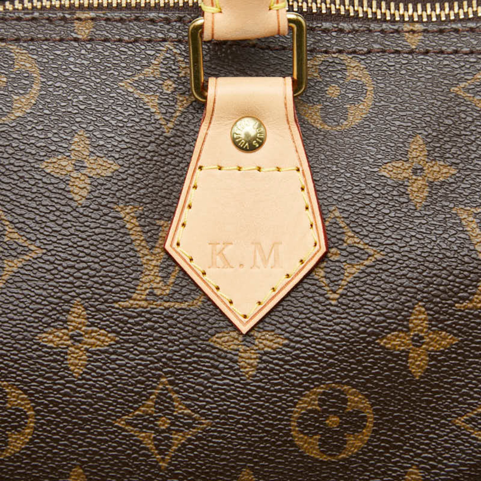 Louis Vuitton Brown Pvc Leather Boston Bag Handbag (Pre-Owned)
