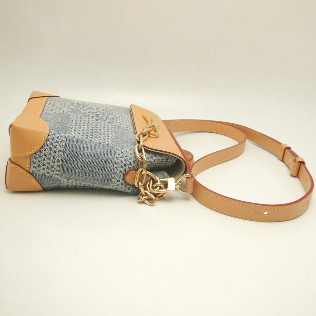 Louis Vuitton Blue Cotton Canvas Cuir Ombre Leather Shoulder Bag (Pre-Owned)