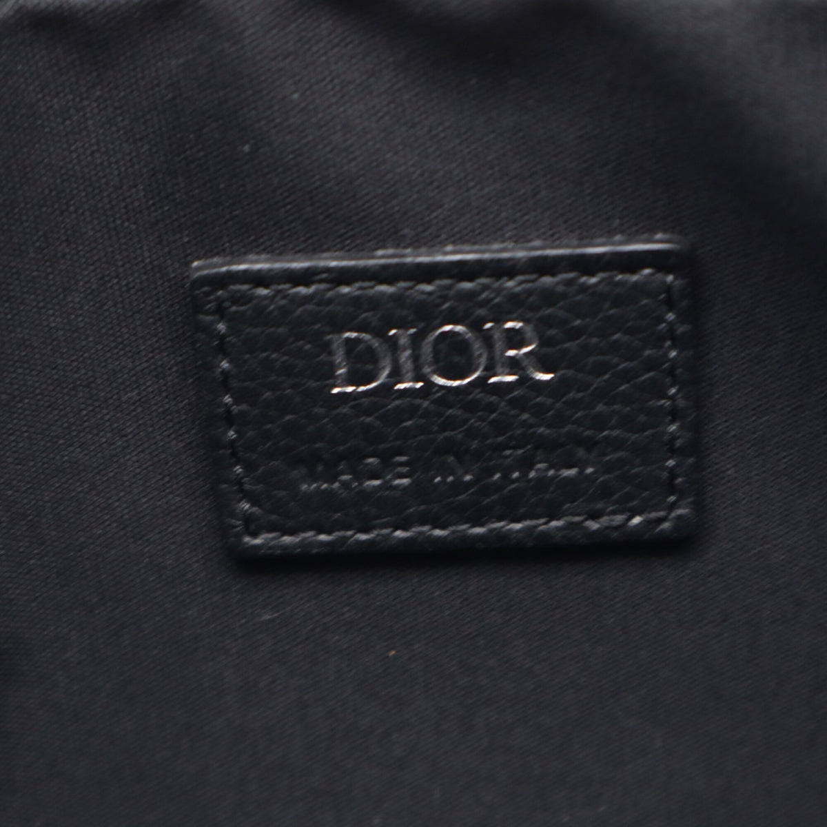 Christian Dior Beige Navy Cotton Leather Shoulder Bag (Pre-Owned)
