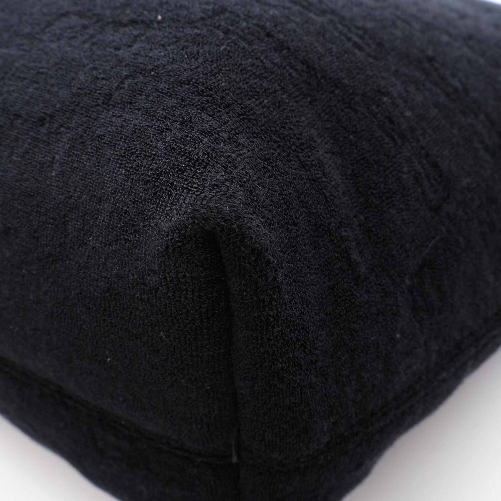 Balenciaga Black Pile Fabric Clutch Bag Handbag Pouch (Pre-Owned)