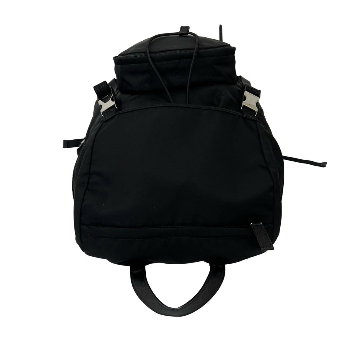Prada Black Nylon Leather Backpack (Pre-Owned)