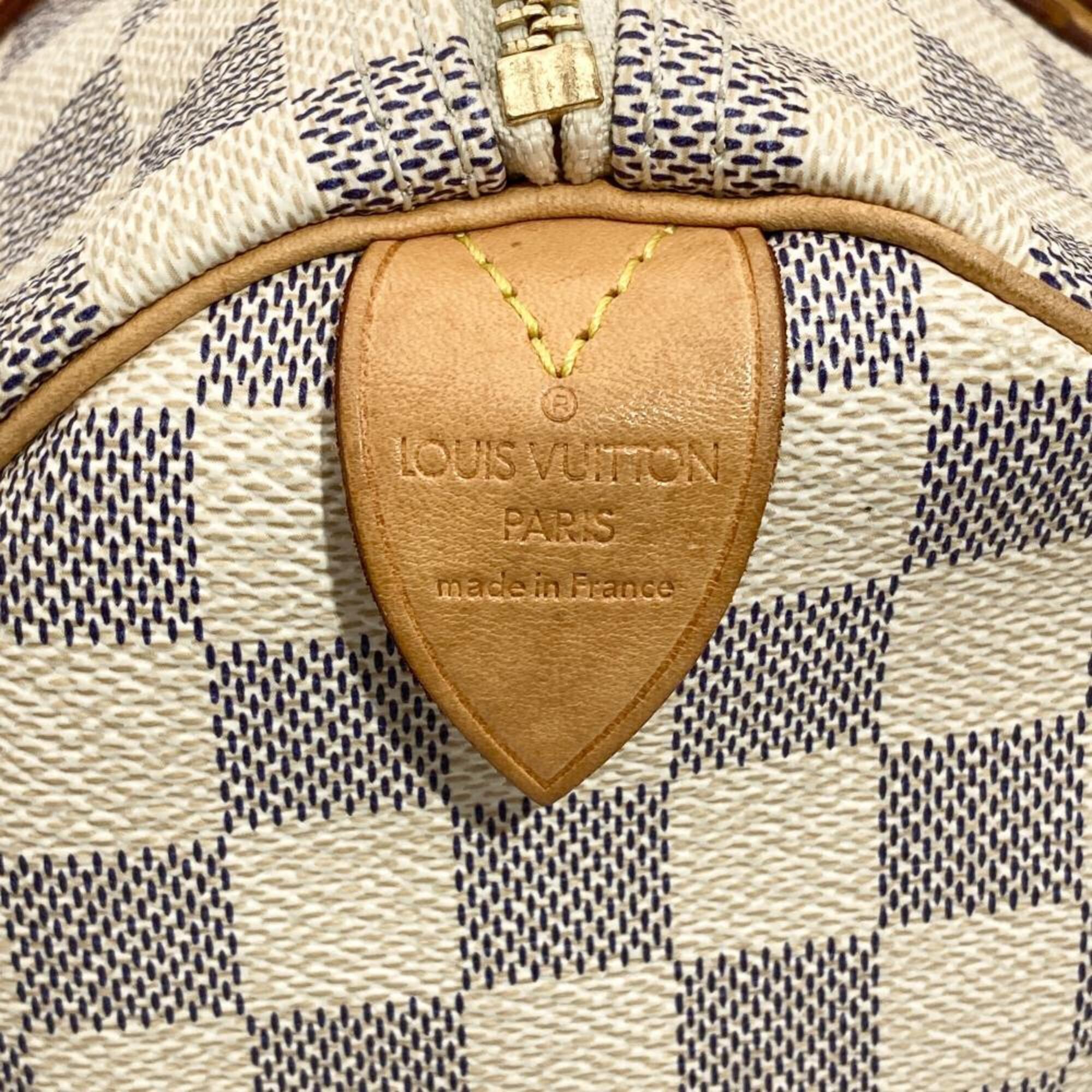 Louis Vuitton Black Damier Azur Galle White Damier Azur Handbag (Pre-Owned)
