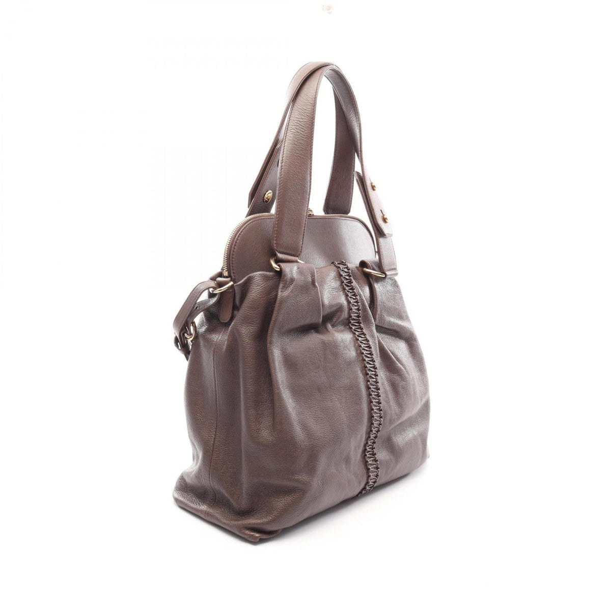 Bvlgari Brown Leather Handbag (Pre-Owned)