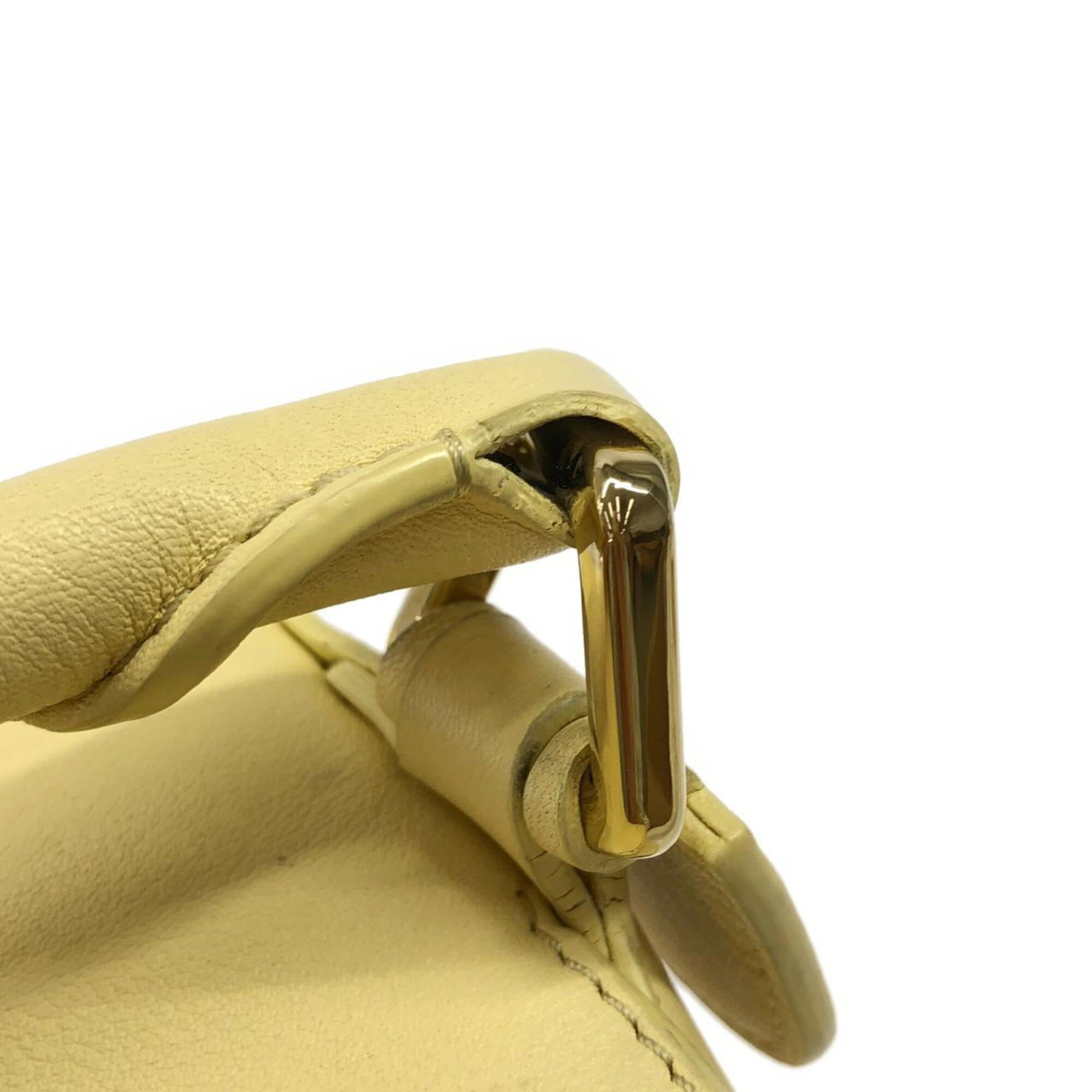 Loewe Yellow Leather Handbag (Pre-Owned)