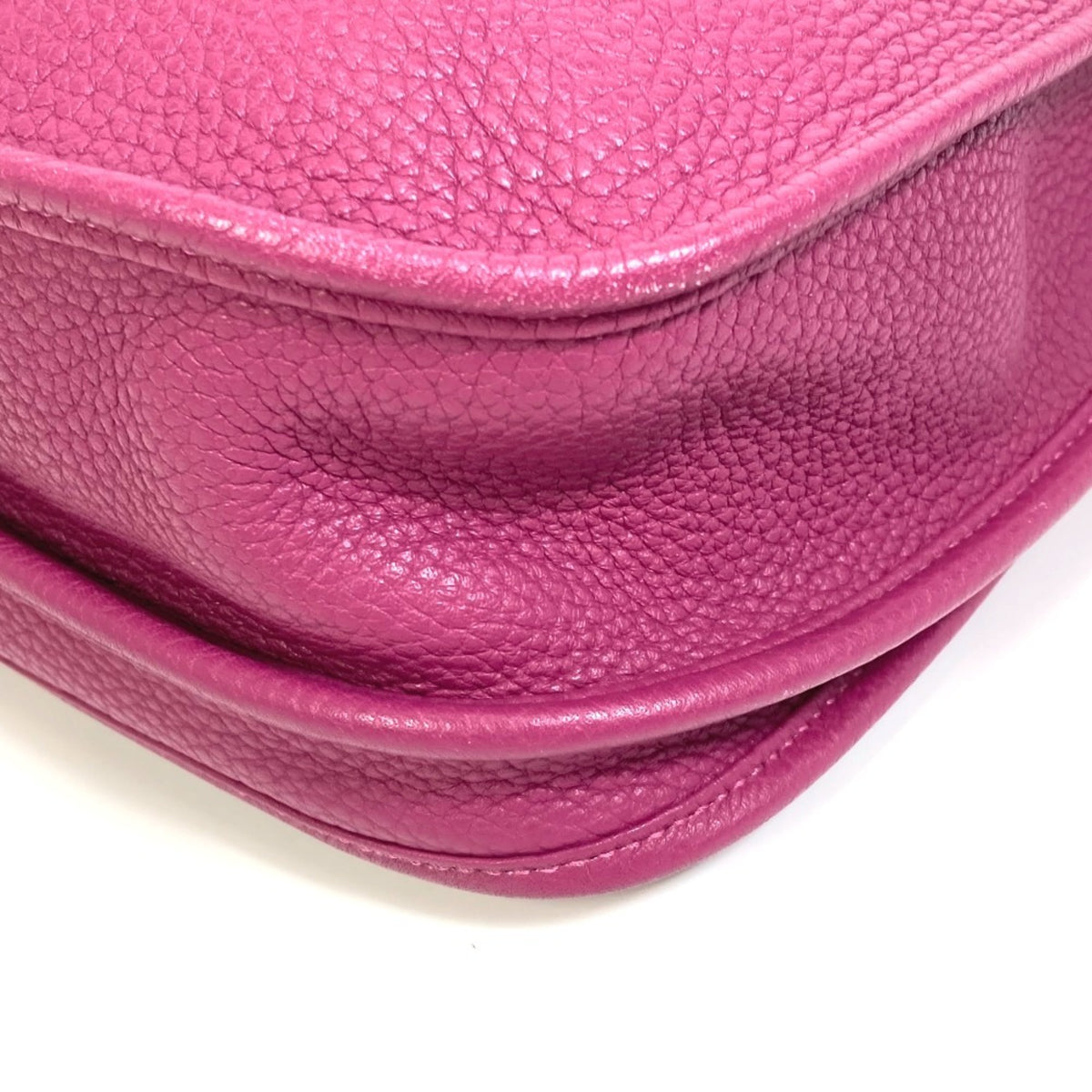 Hermes Purple Tosca Taurillon Clemence Leather Shoulder Bag (Pre-Owned)