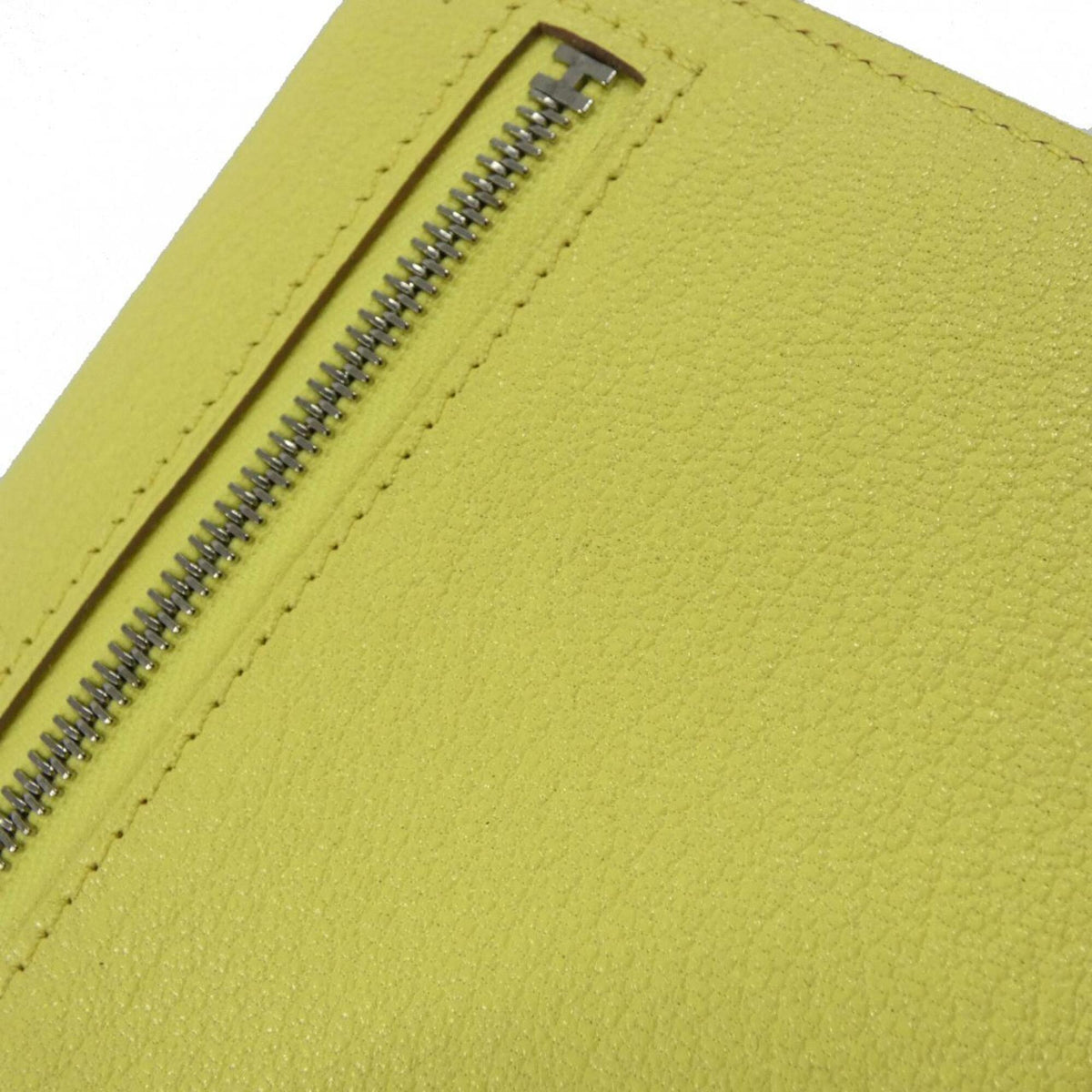 Hermes Yellow Chevre Leather Card Wallet (Pre-Owned)