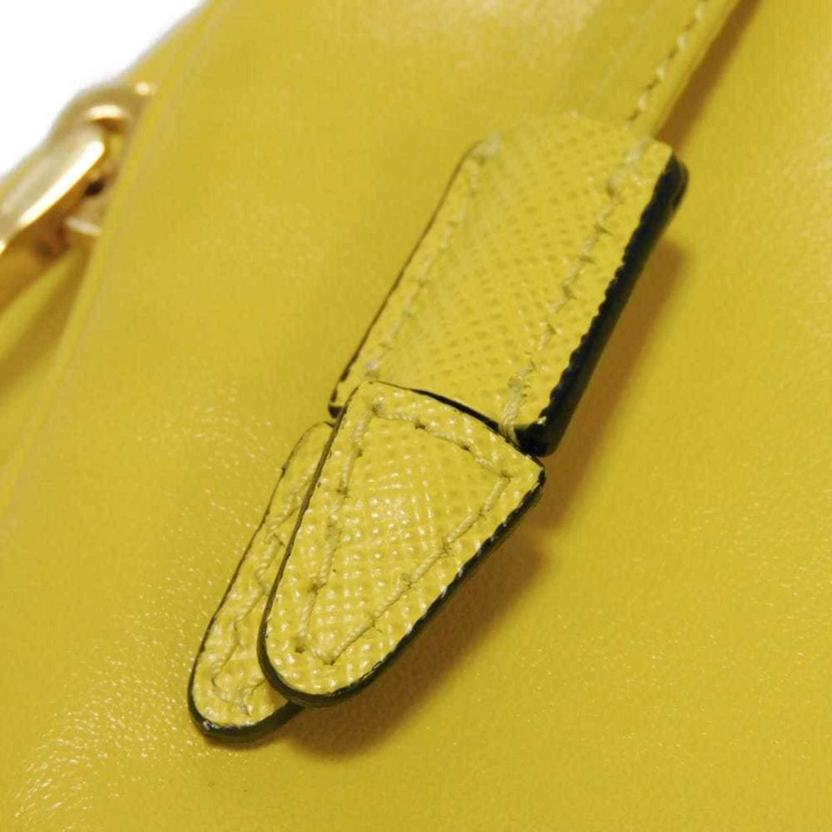 Prada Yellow Leather Handbag (Pre-Owned)
