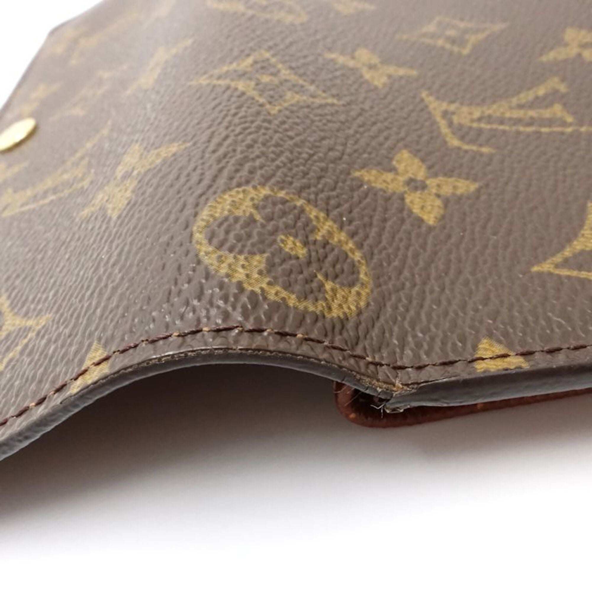 Louis Vuitton Brown Canvas Long Wallet (Bi-Fold) (Pre-Owned)