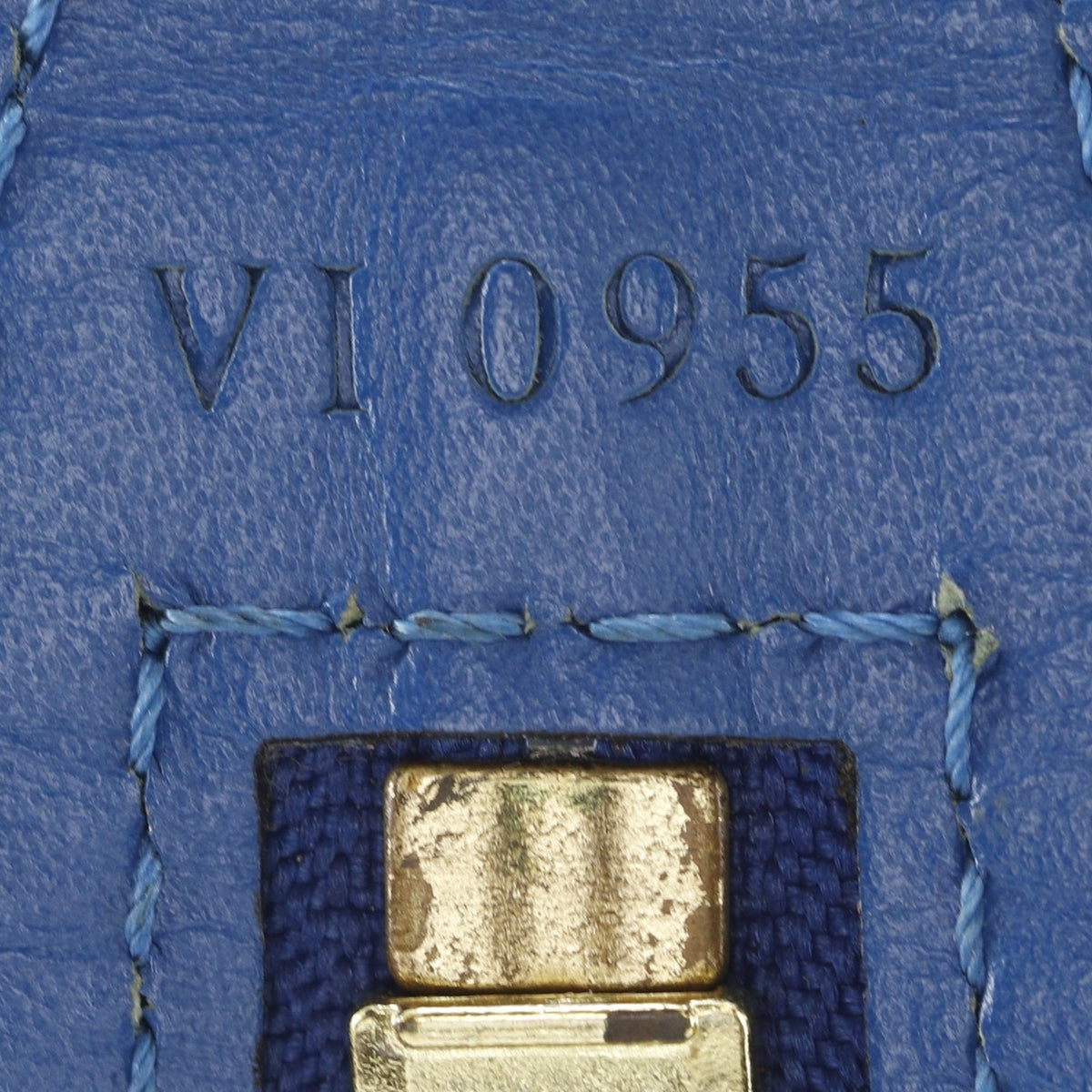 Louis Vuitton Toledo Blue Epi Leather Handbag (Pre-Owned)