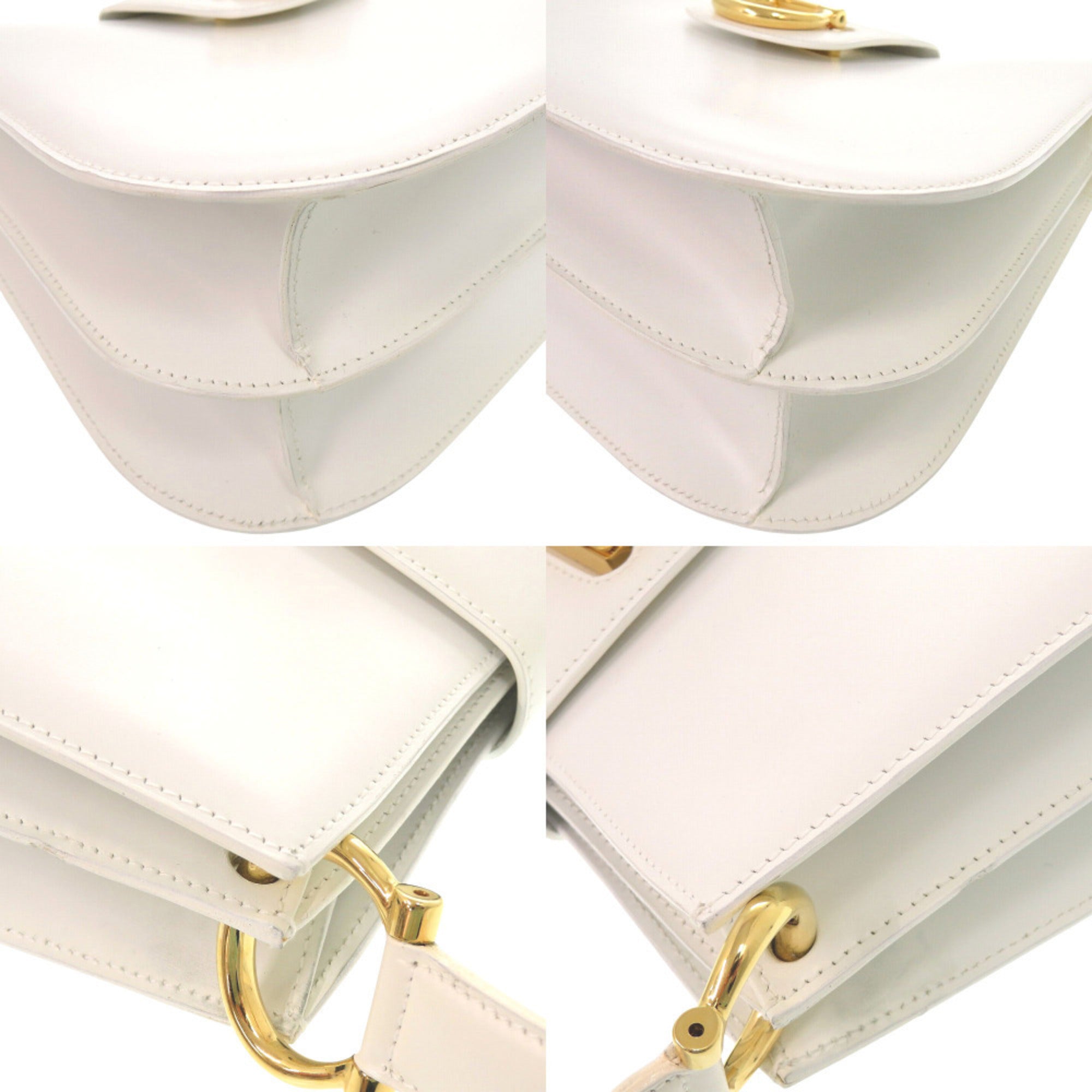 Celine White Leather Handbag (Pre-Owned)