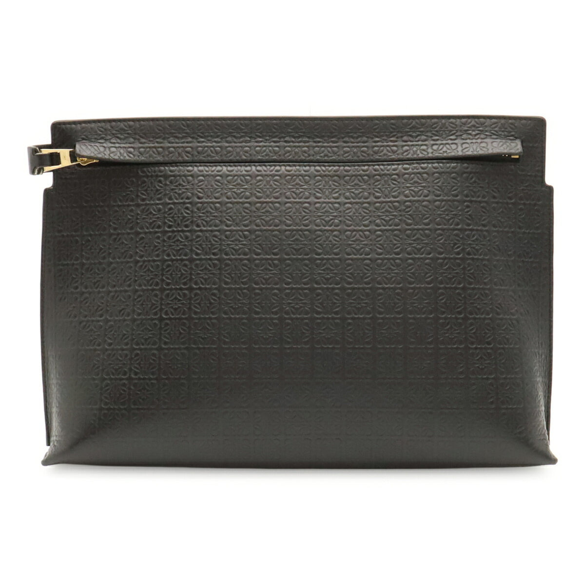 Loewe Black Leather Clutch Bag Pouch (Pre-Owned)