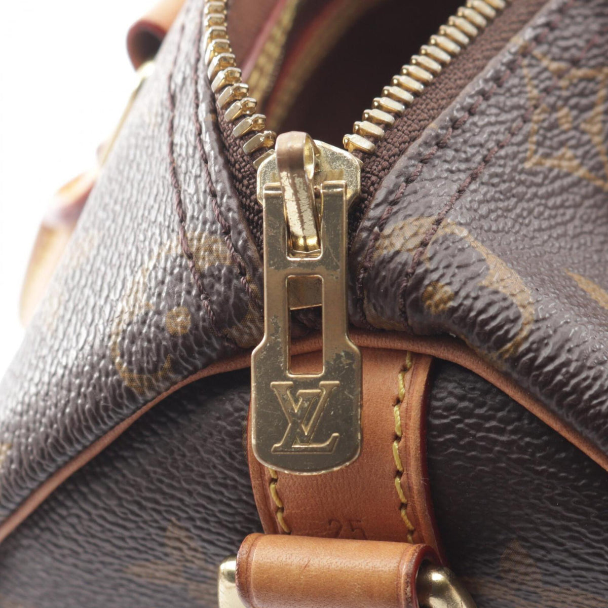 Louis Vuitton Brown Coated Canvas Monogram Leather Handbag (Pre-Owned)