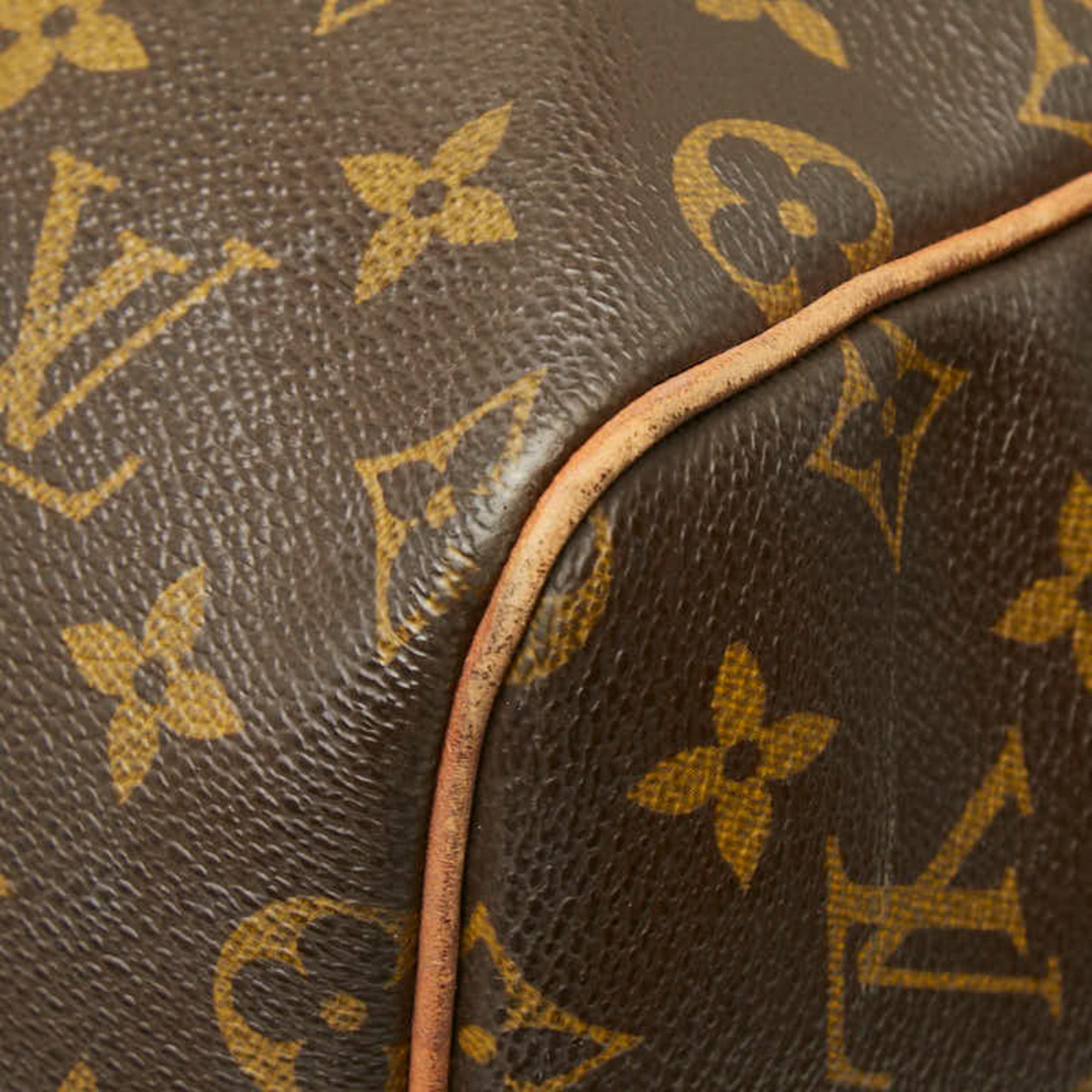 Louis Vuitton Brown Pvc Leather Boston Bag (Pre-Owned)
