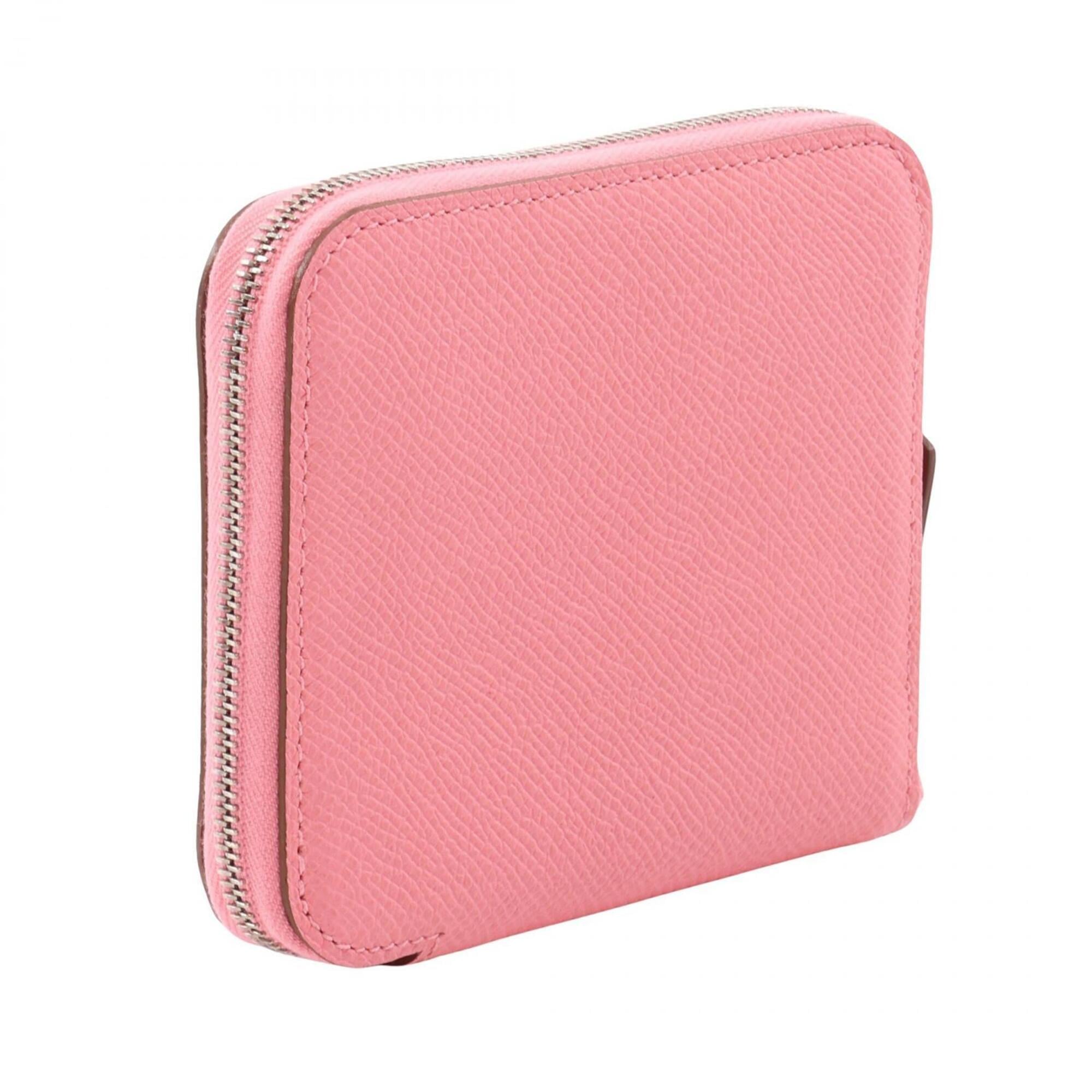 Hermes Pink Epsom Leather Coin Purse/Coin Case (Pre-Owned)