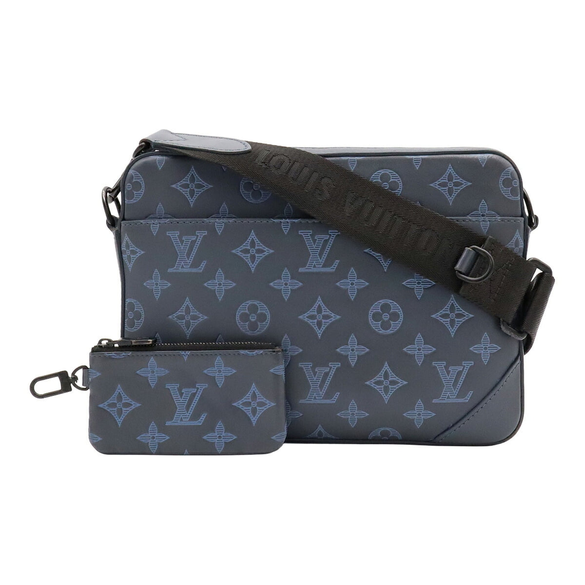 Louis Vuitton Navy Monogram Shadow Shoulder Bag (Pre-Owned)
