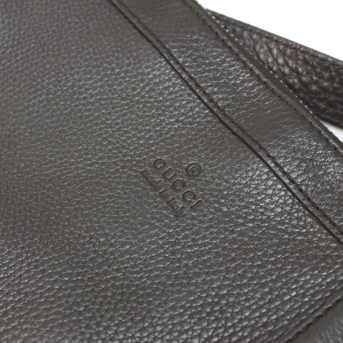 Gucci Brown Leather Shoulder Bag (Pre-Owned)