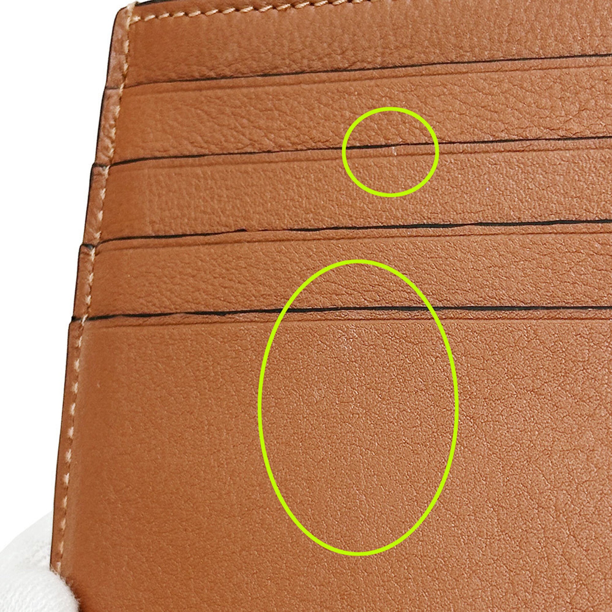 Loewe Brown Yellow Coin Purse/Coin Case (Pre-Owned)