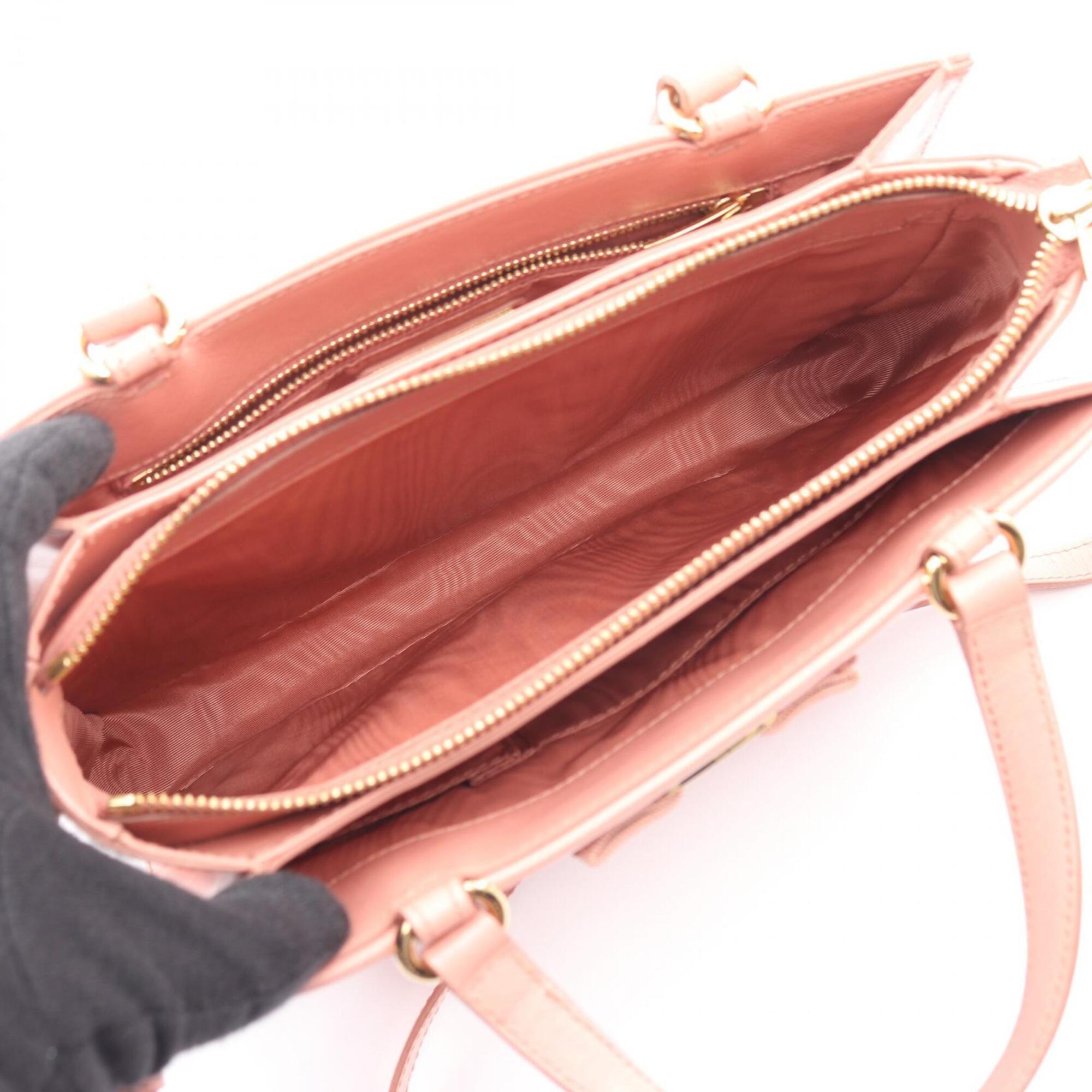 Salvatore Ferragamo Pink Leather Handbag (Pre-Owned)