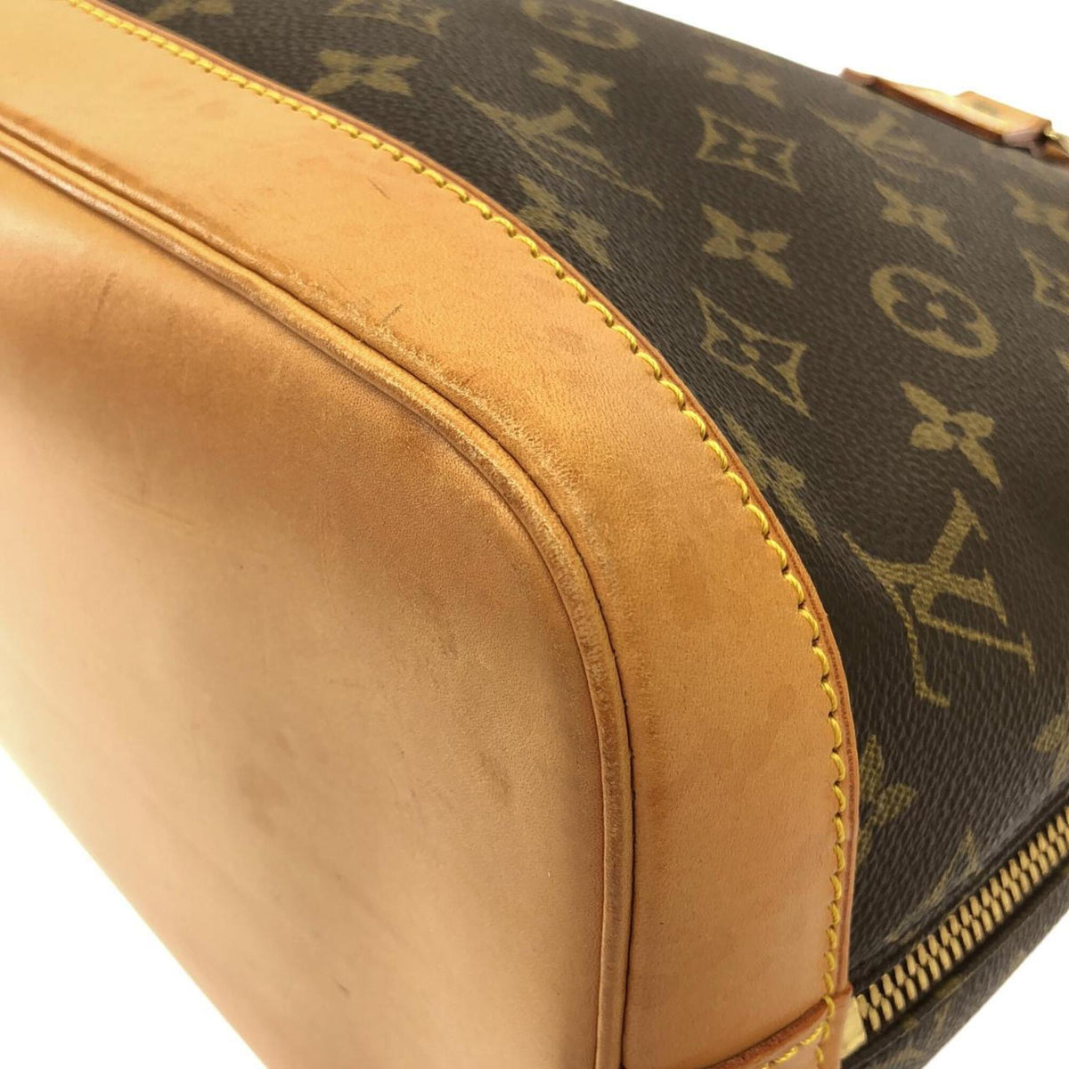 Louis Vuitton Brown Coated Canvas Handbag (Pre-Owned)