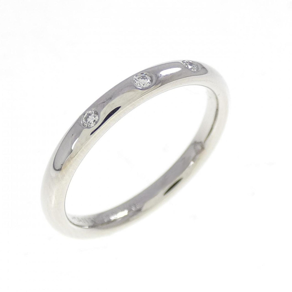 Chanel Platinum 950 Band Ring (Pre-Owned)