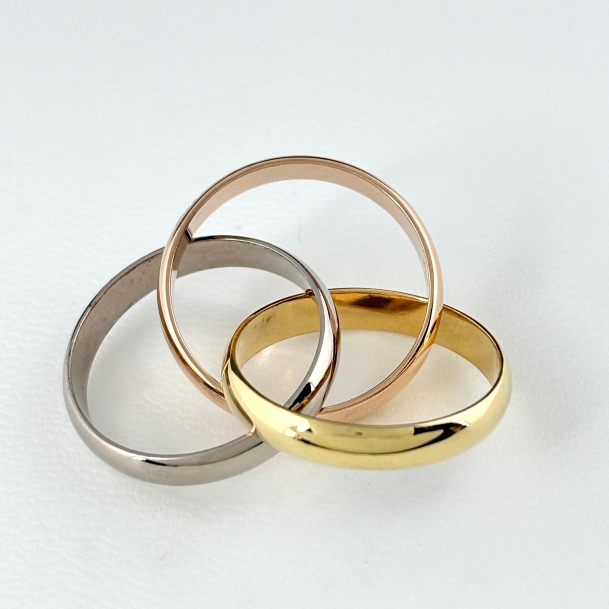Cartier Pink Gold White Gold Yellow Gold Yellow Gold (18K) Pink Gold (18K) White Gold (18K) Band Ring (Pre-Owned)