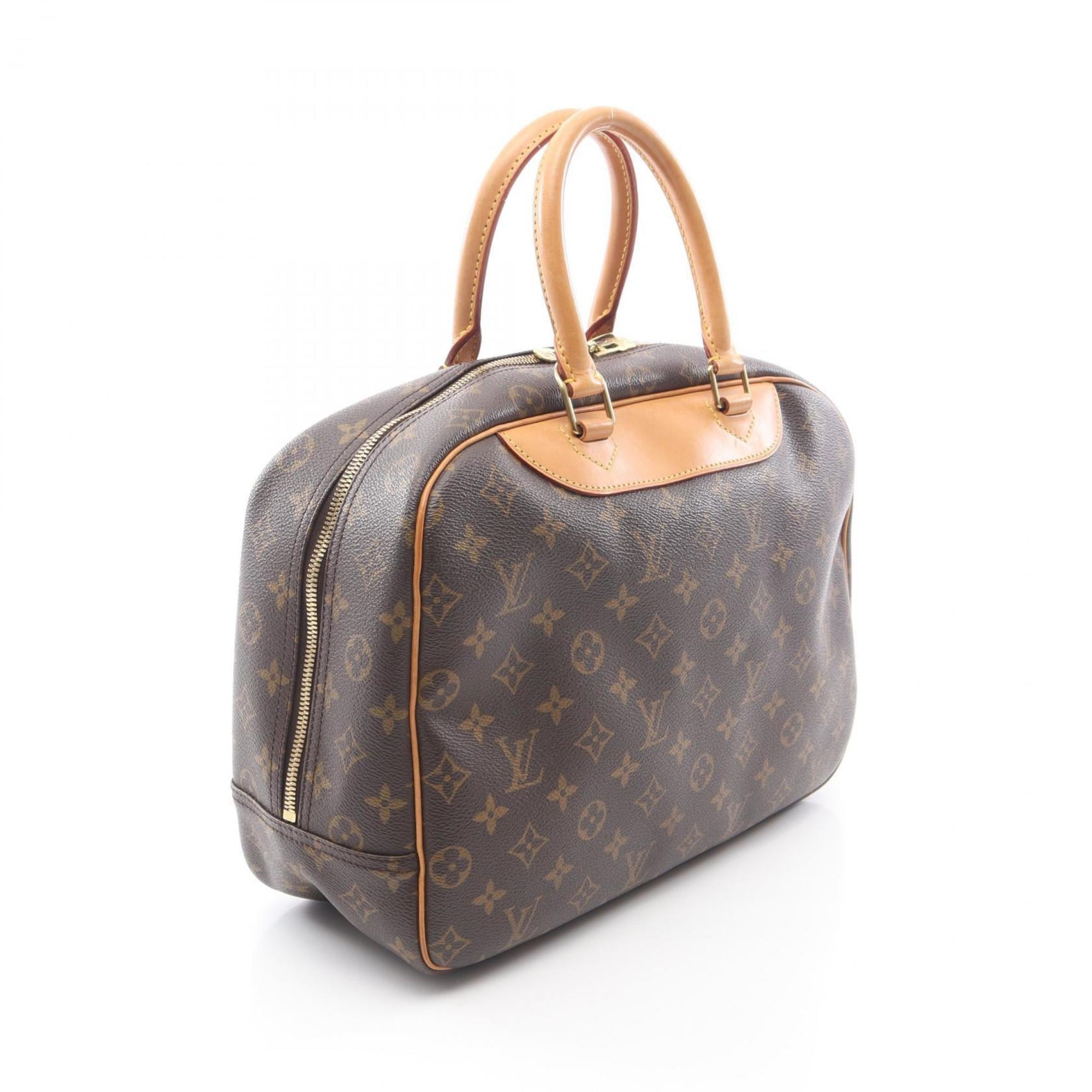 Louis Vuitton Brown Monogram Coated Canvas Leather Handbag (Pre-Owned)