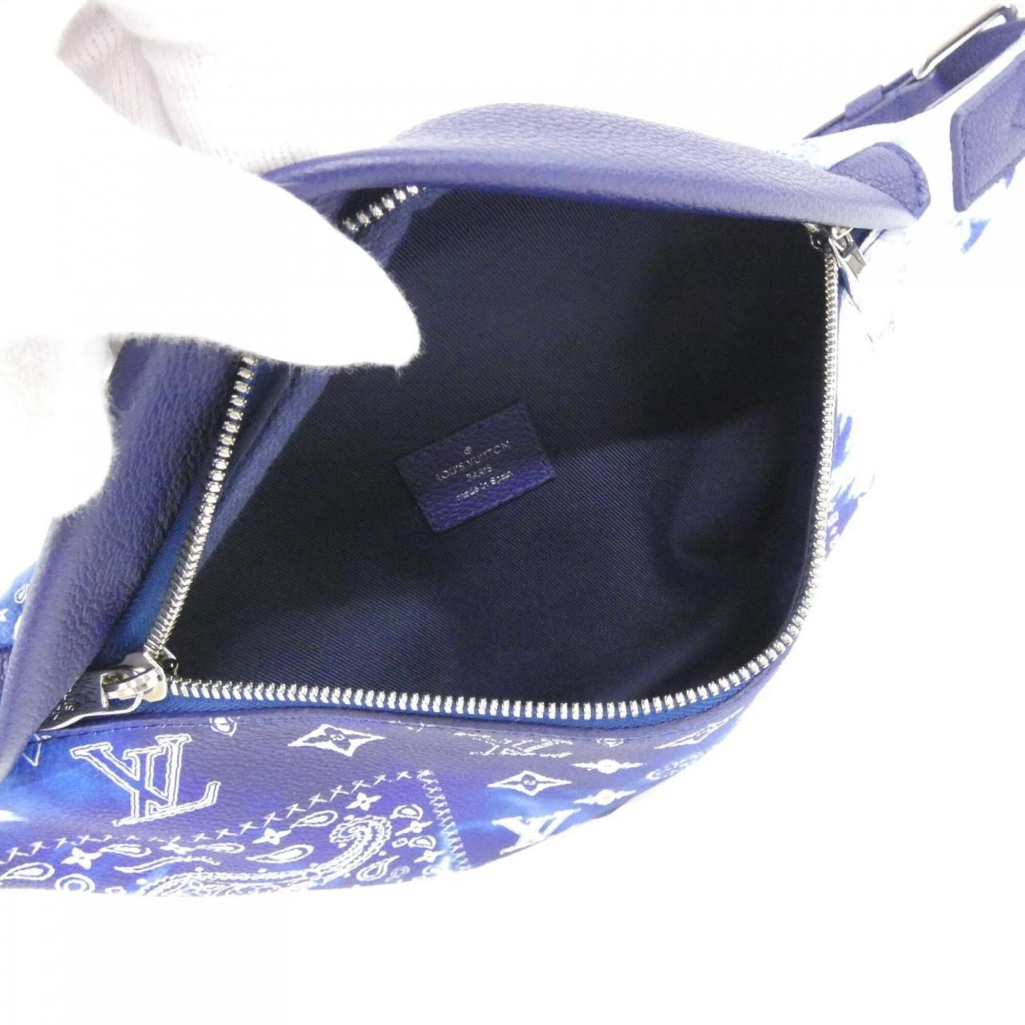 Louis Vuitton Blue Leather Shoulder Bag (Pre-Owned)
