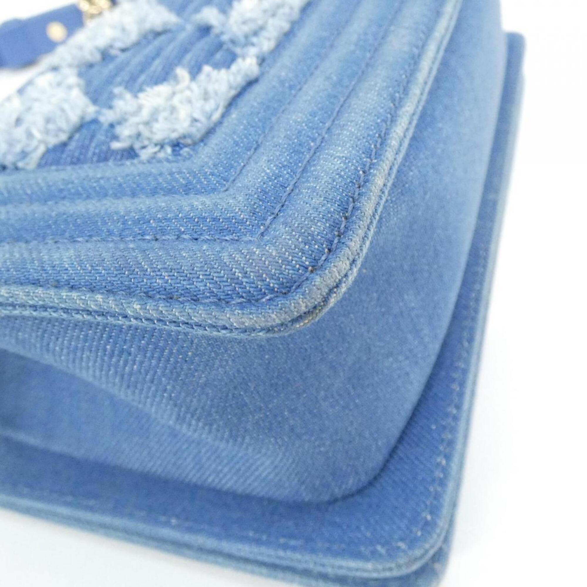 Chanel Blue Denim Shoulder Bag (Pre-Owned)