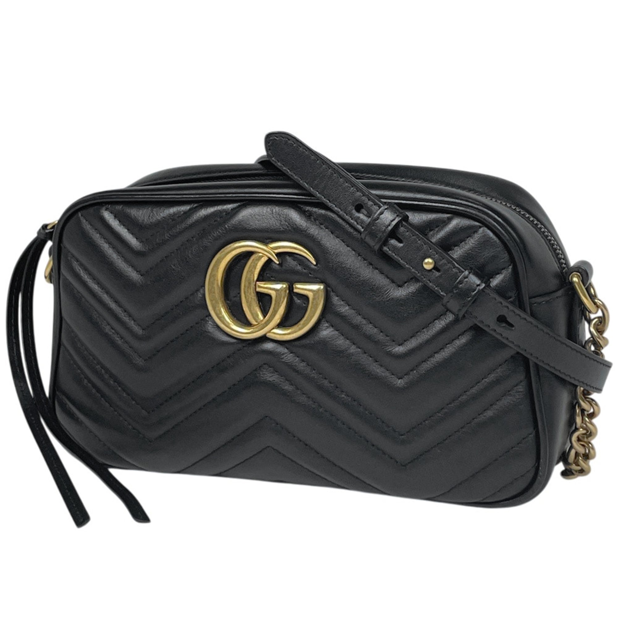 Gucci Black Leather Shoulder Bag (Pre-Owned)