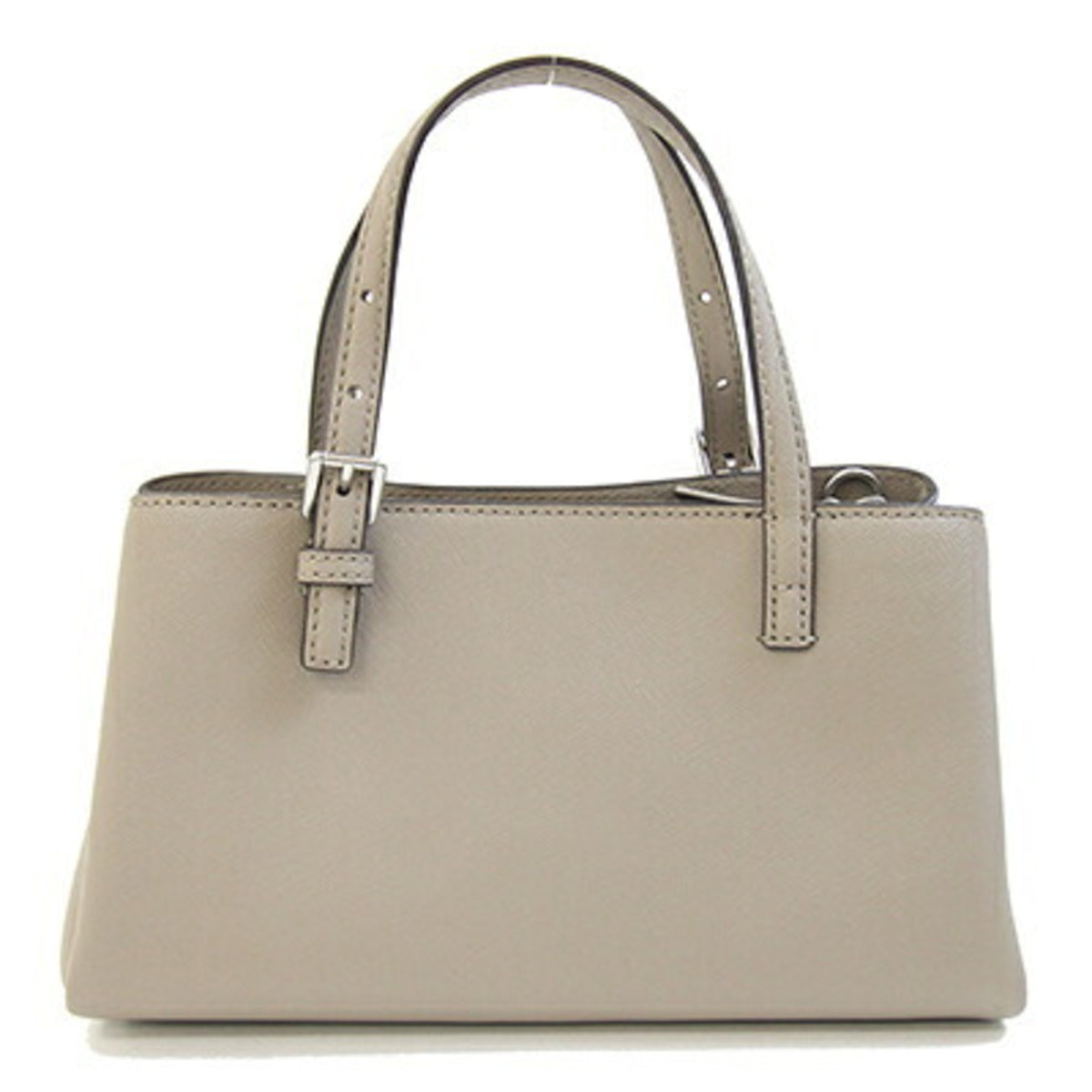 Tory Burch Grayish Leather Handbag (Pre-Owned)