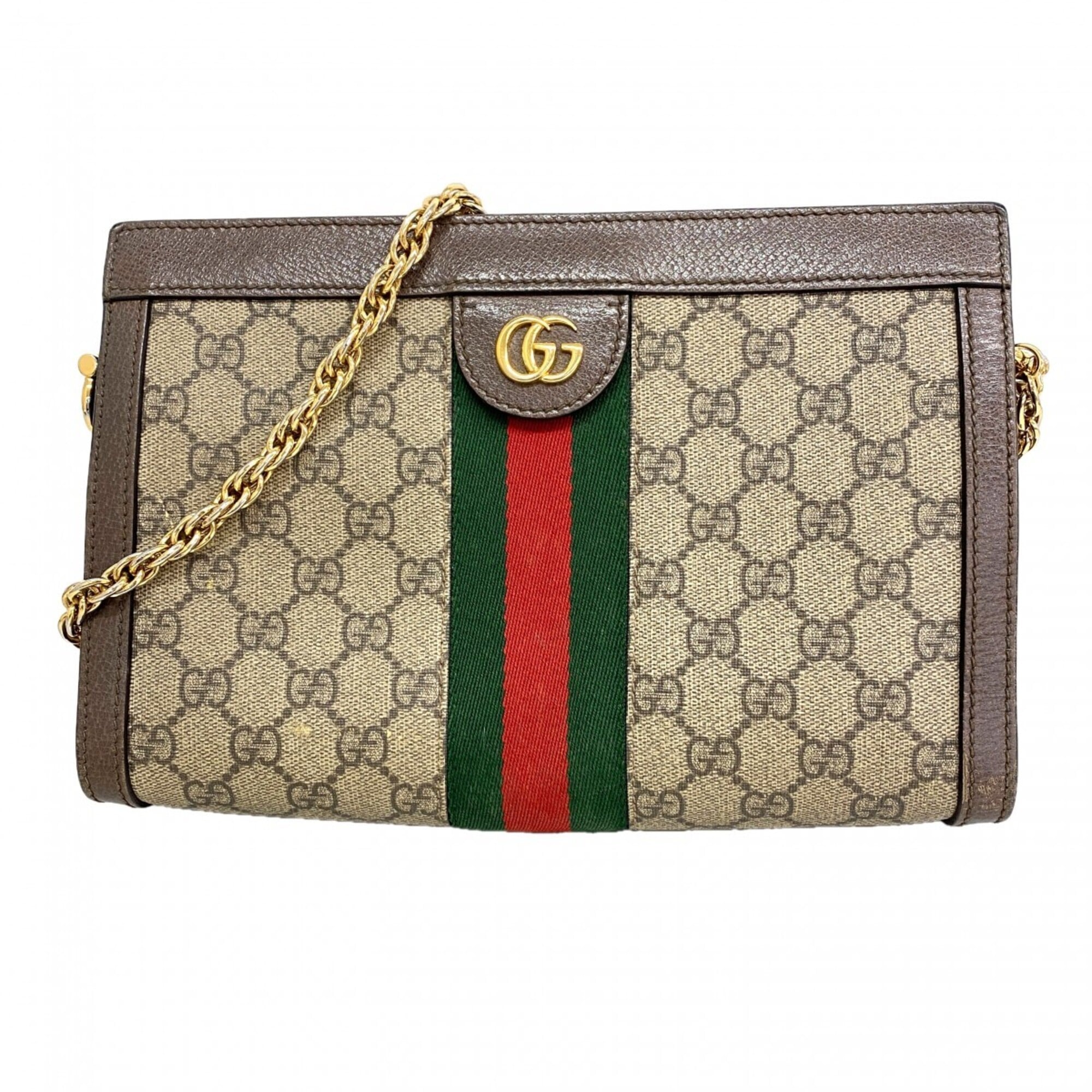 Gucci Brown Pvc Shoulder Bag (Pre-Owned)