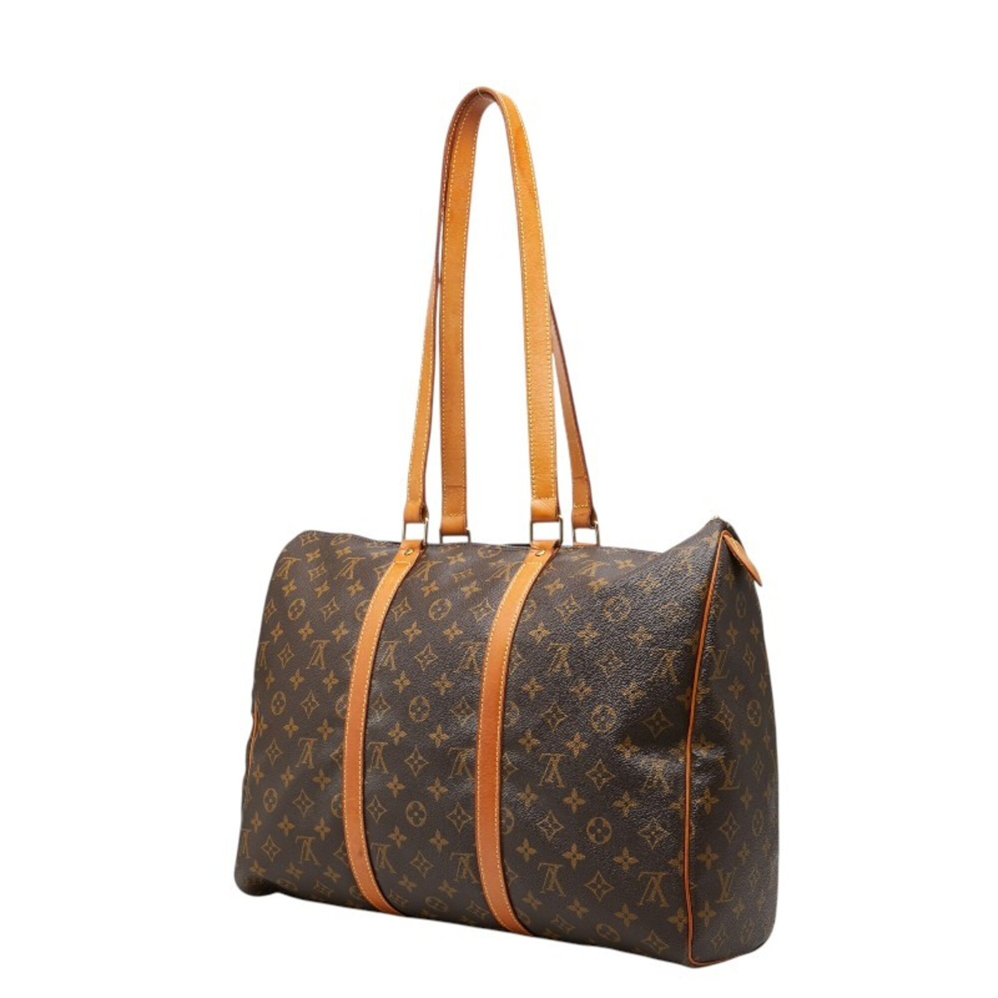 Louis Vuitton Brown Pvc Leather Boston Bag Shoulder Bag (Pre-Owned)