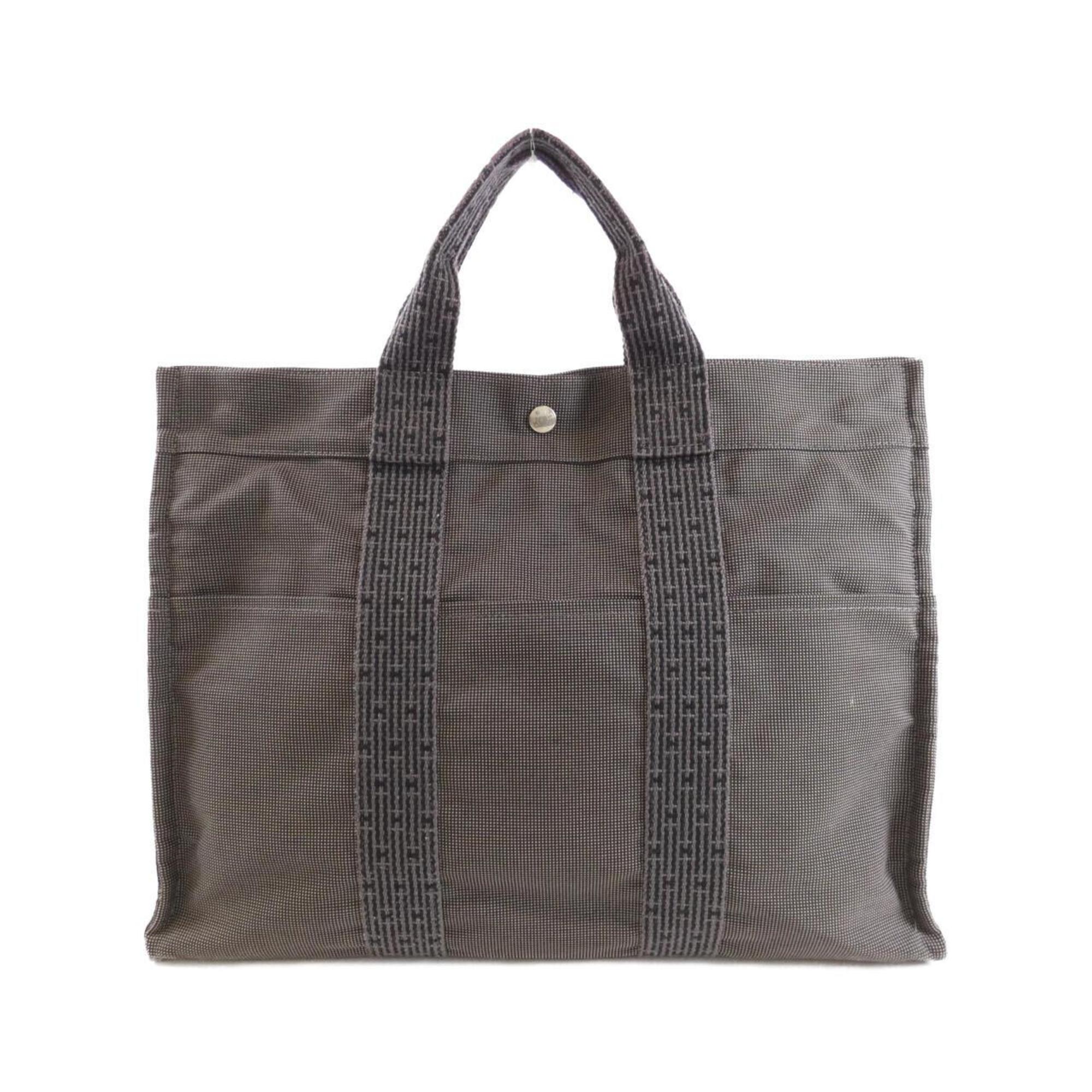 Hermes Black Canvas Handbag (Pre-Owned)