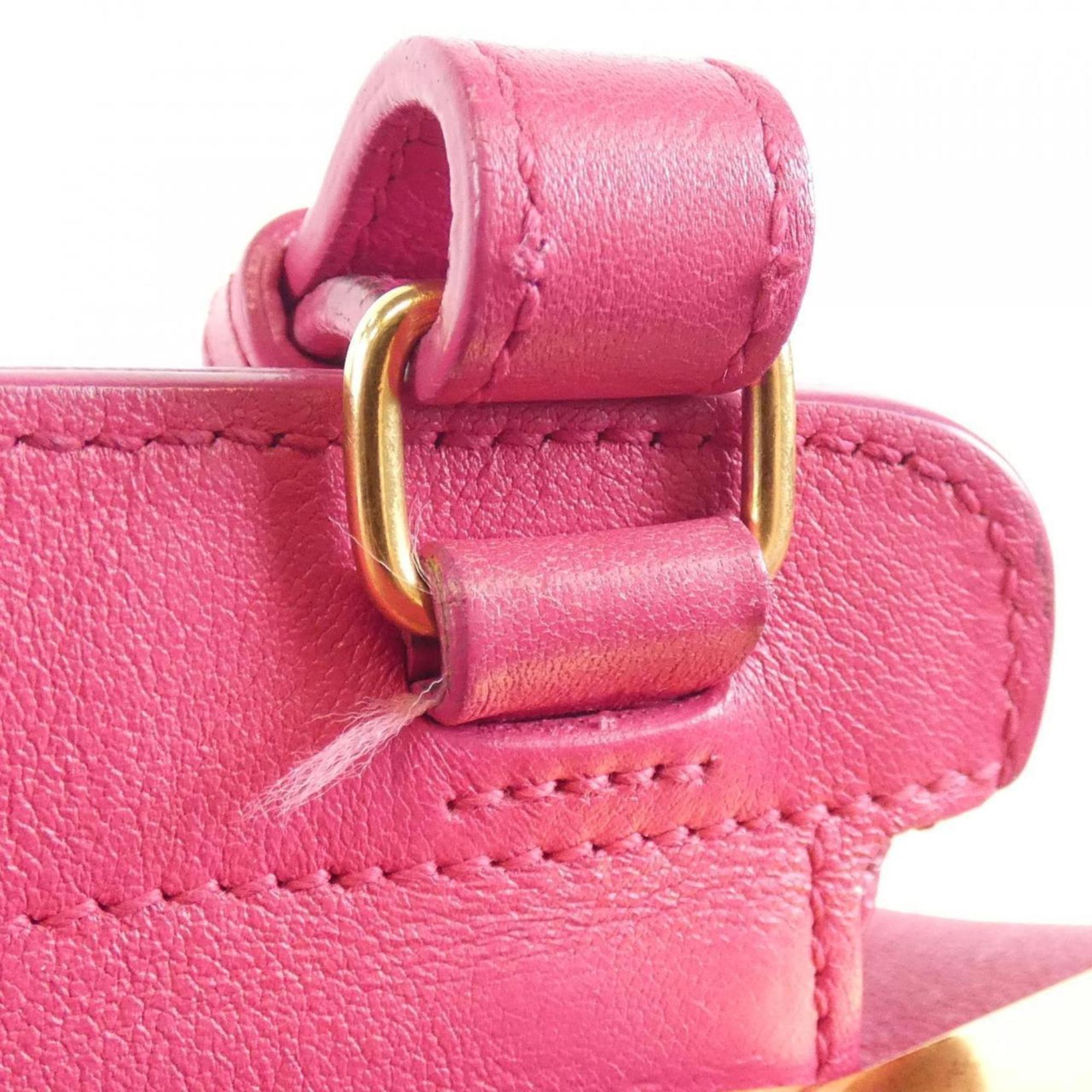 Saint Laurent Gold Leather Handbag (Pre-Owned)