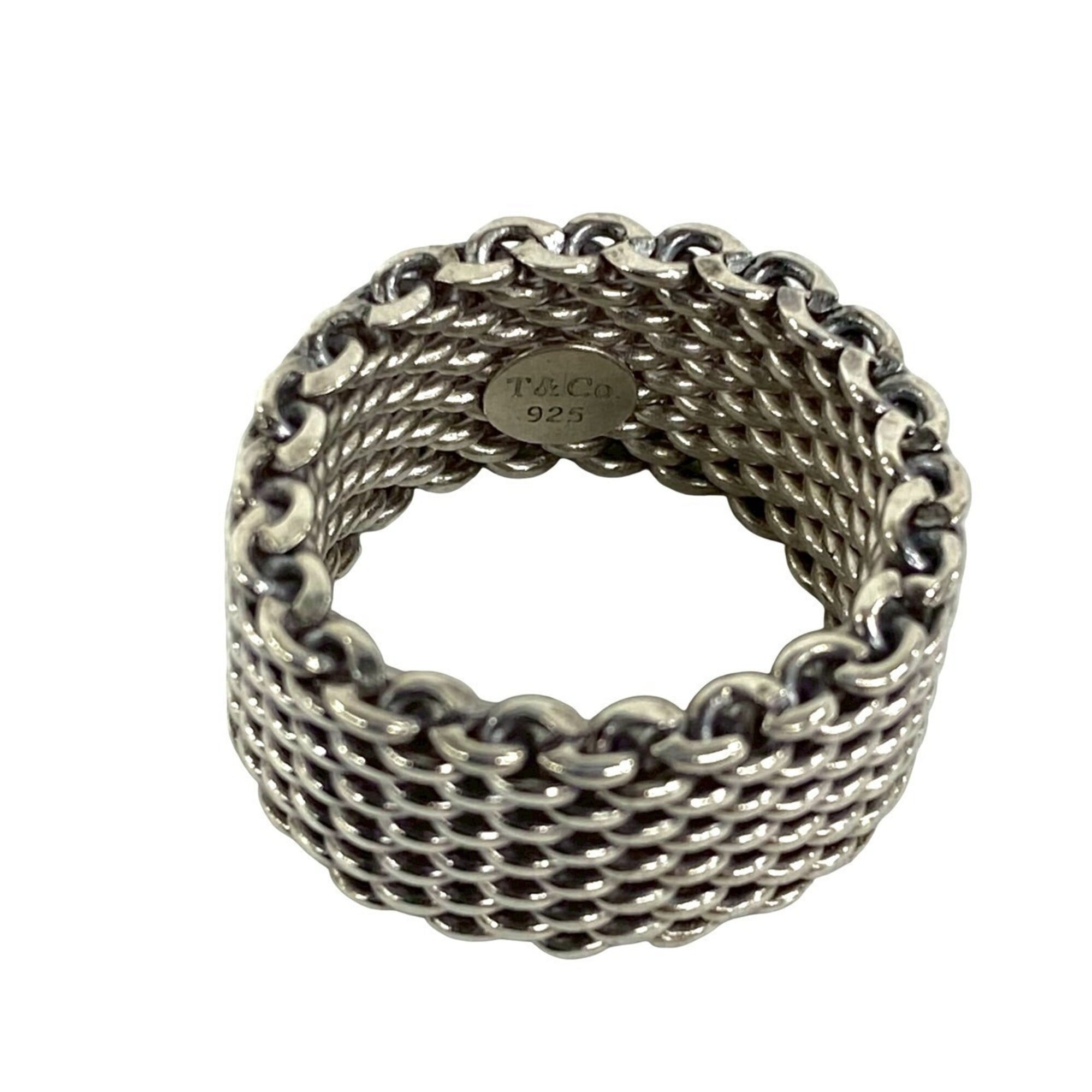 Tiffany Silver Silver 925 Band Ring (Pre-Owned)