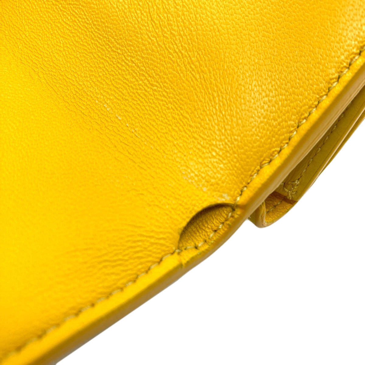 Balenciaga Yellow Leather Wallet (Tri-Fold) (Pre-Owned)