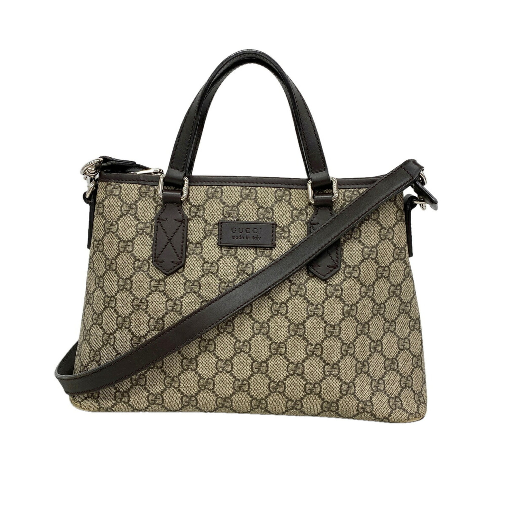 Gucci Brown Pvc Handbag (Pre-Owned)